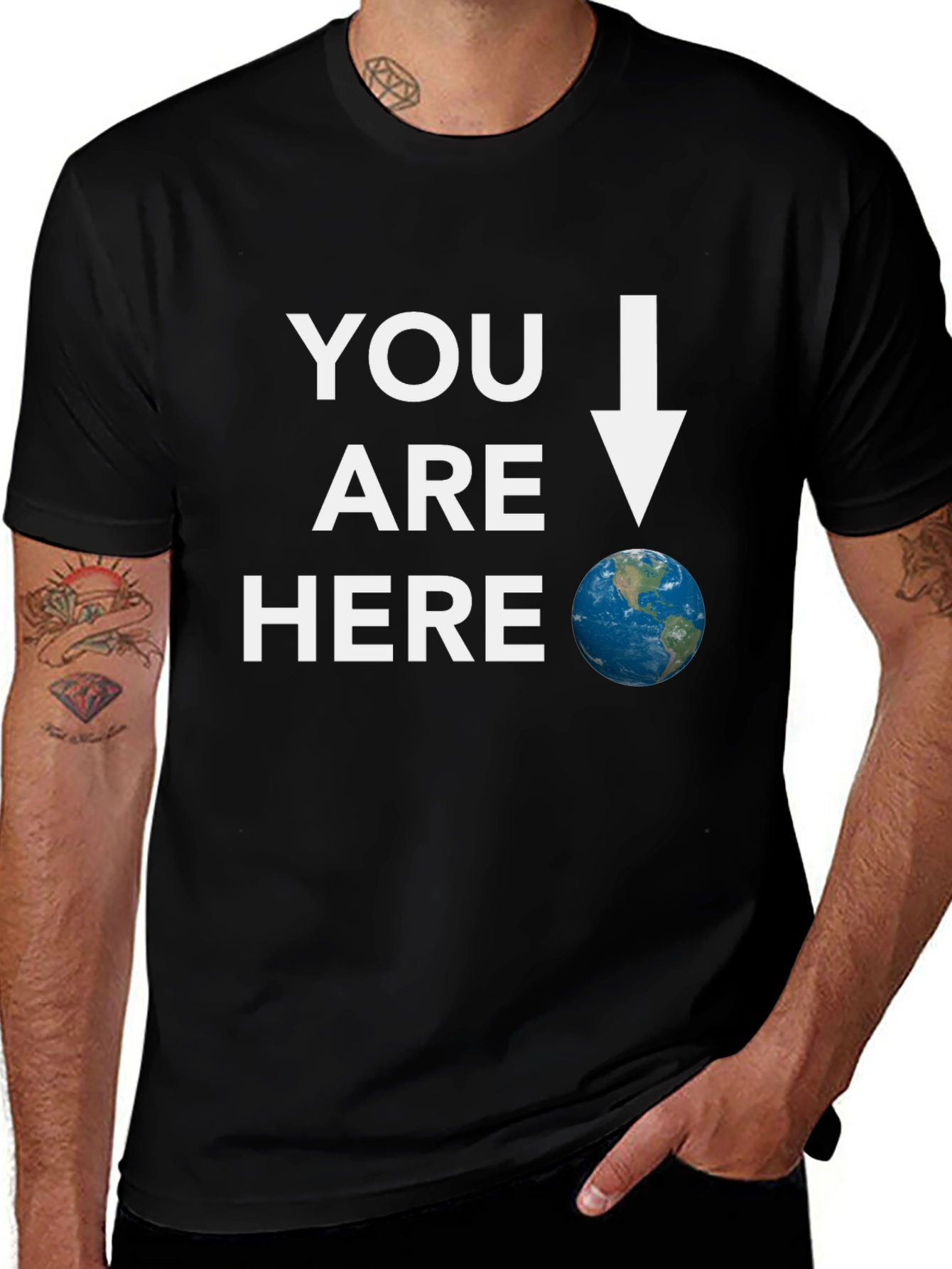 Variant 23 of You Are Here Earth Graphic Tee