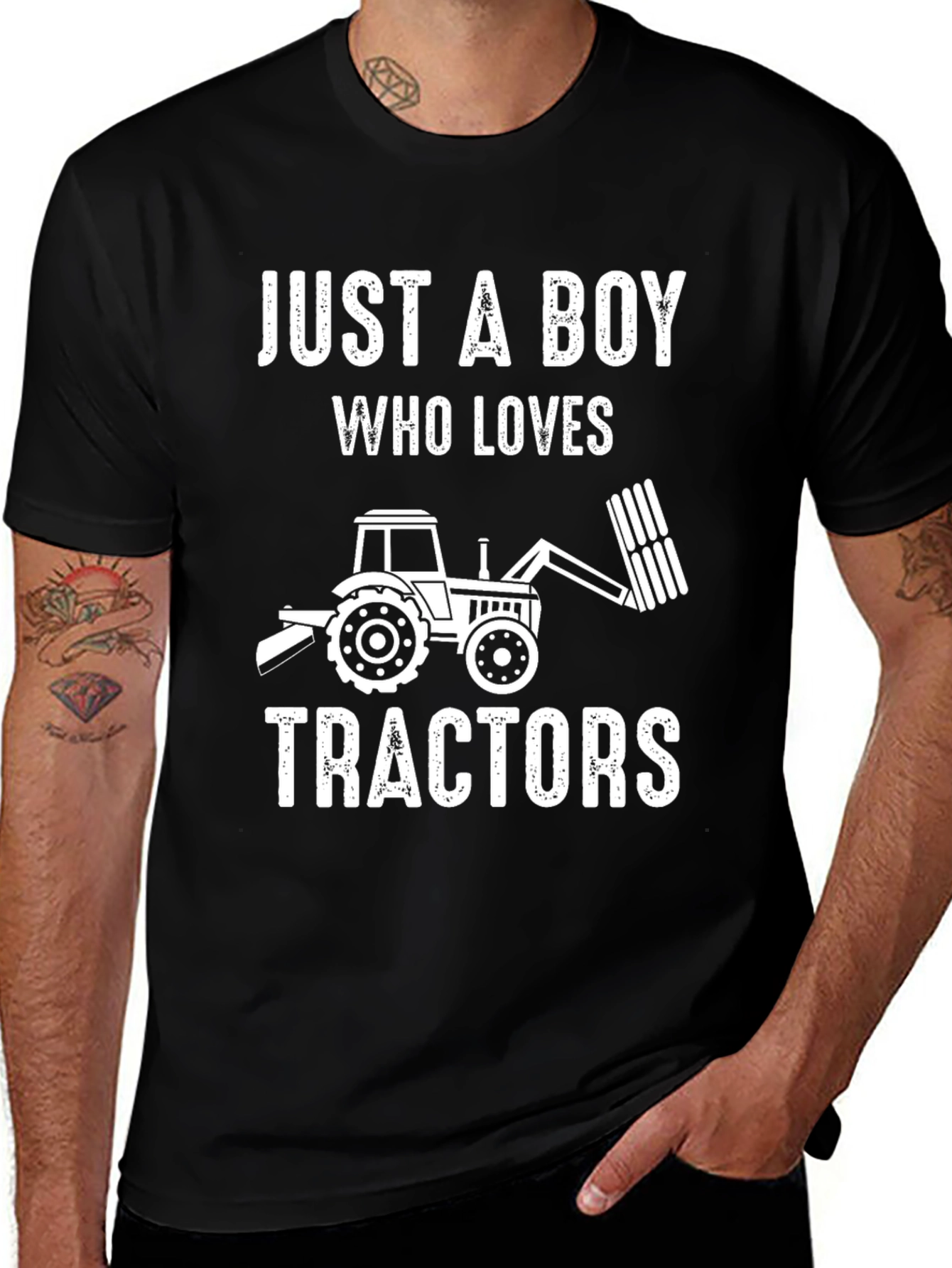 Variant 12 of Just a Boy Who Loves Tractors T-Shirt