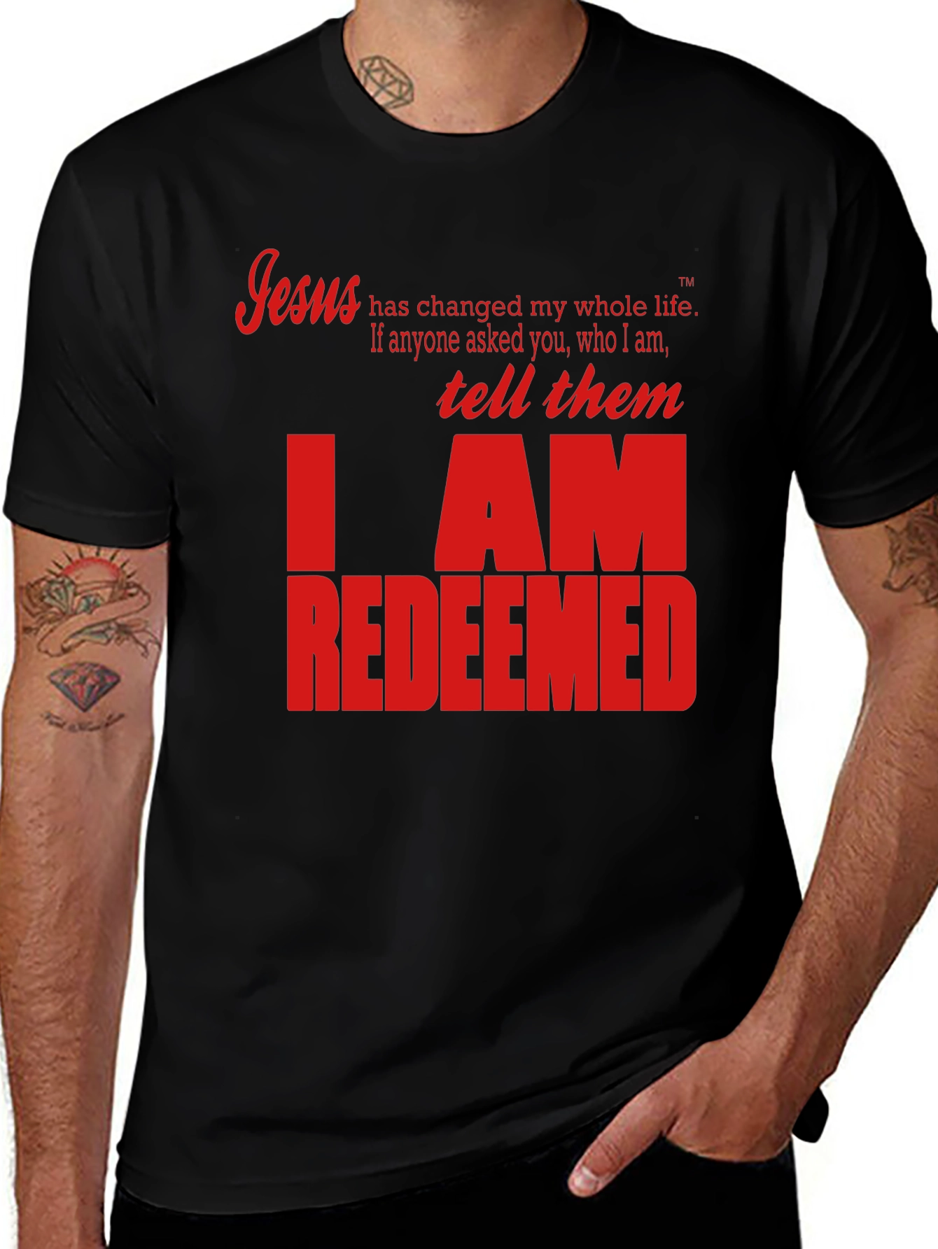 I AM REDEEMED Christian T-Shirt