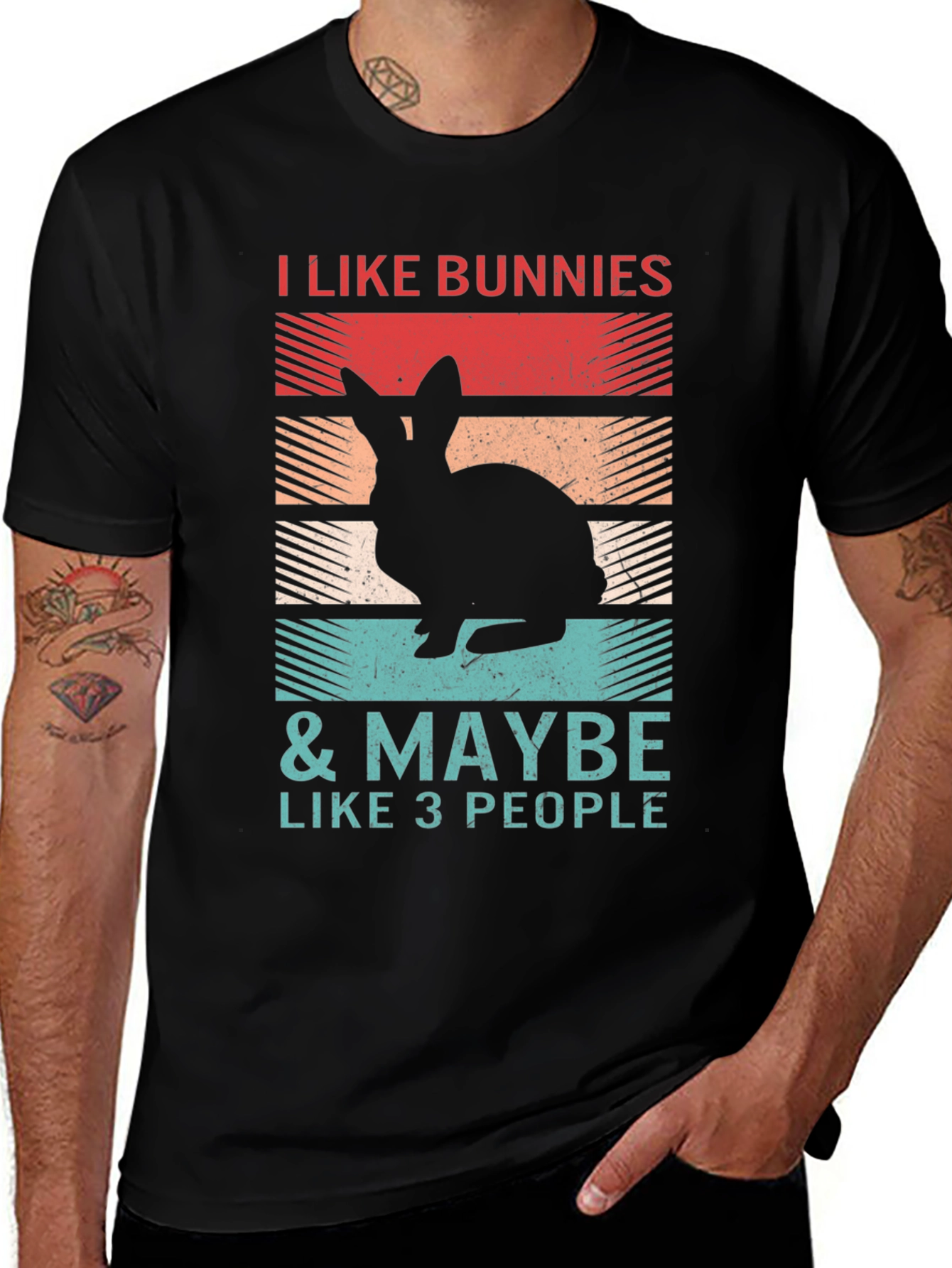Variant 11 of I Like Bunnies T-Shirt - Funny Rabbit Lover Tee