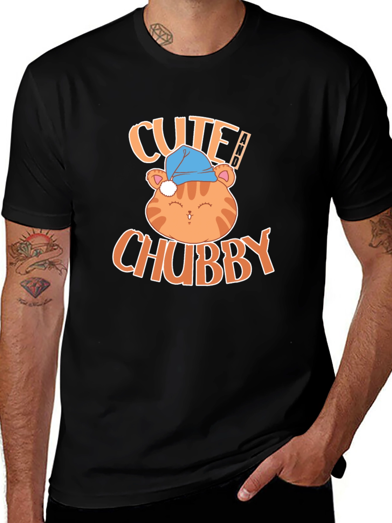 Cute Chubby Cat Sleep T-Shirt - Soft & Comfortable