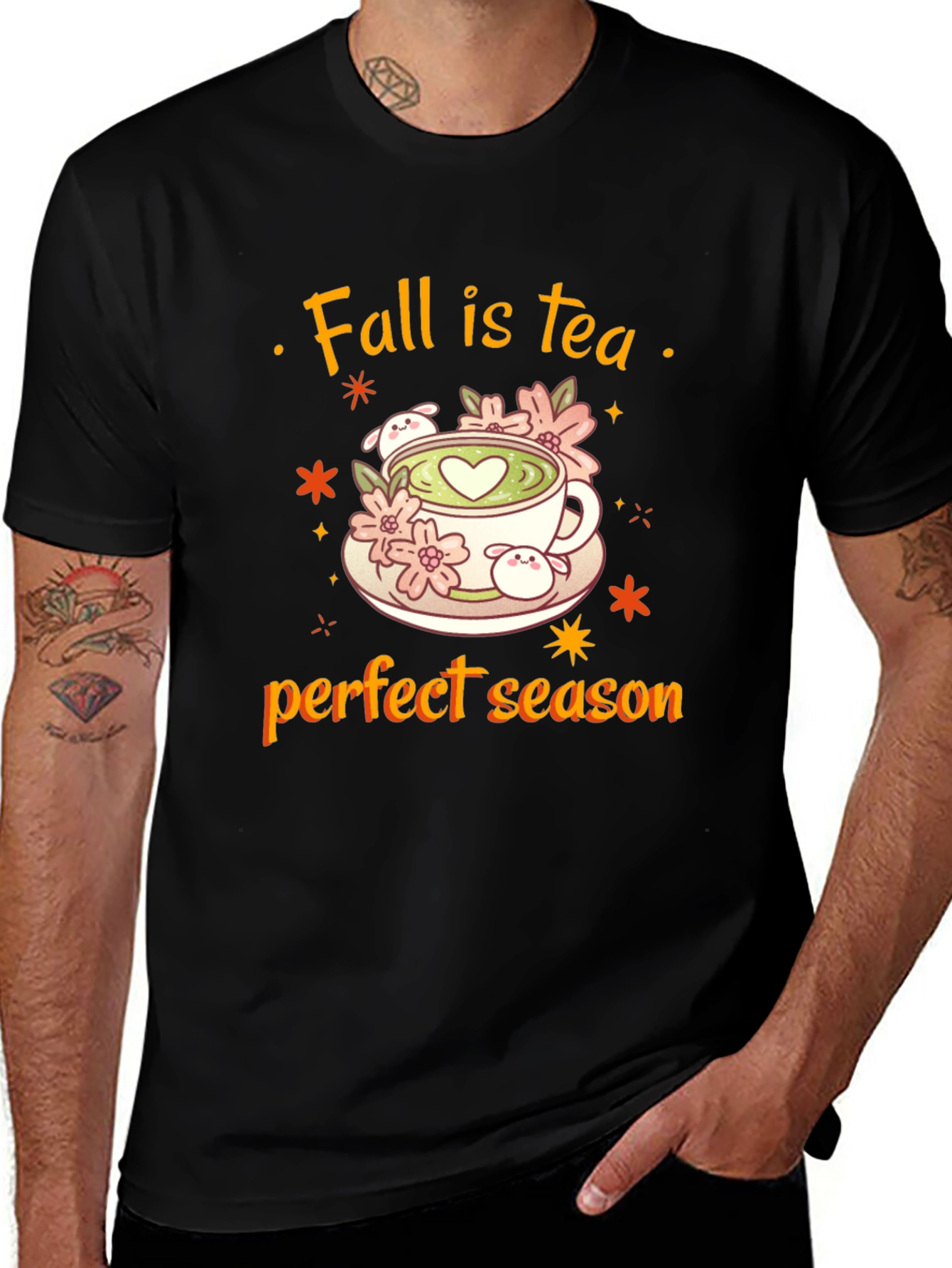 Variant 21 of Fall Is Tea T-Shirt - Perfect Season Autumn Tee