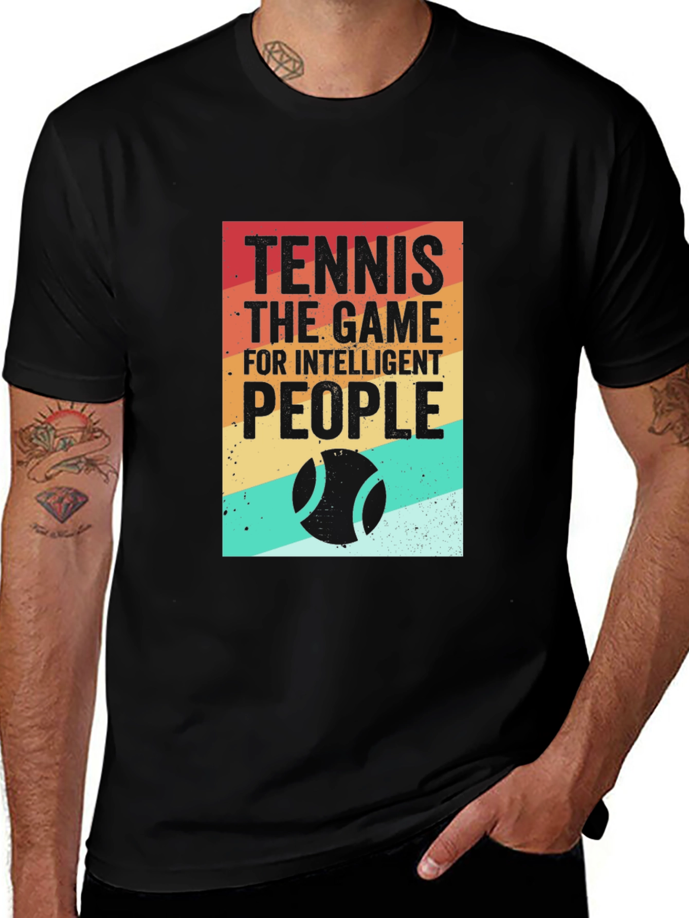 Variant 17 of Tennis Lover T-Shirt: Game for Intelligent People