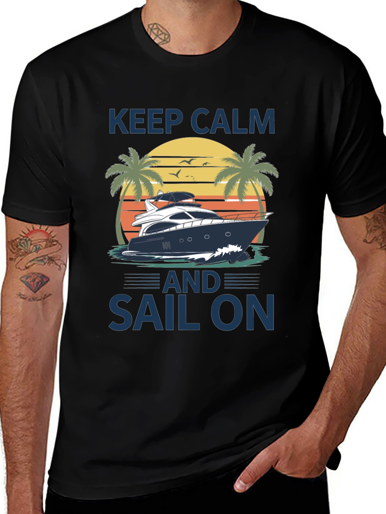 Keep Calm and Sail On T-Shirt