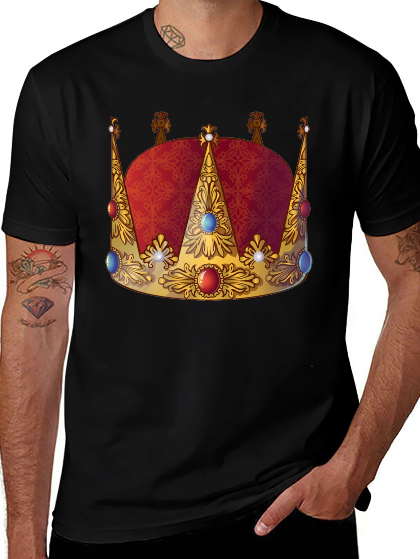 Variant 22 of King Crown Graphic T-Shirt - Bold Statement Tee