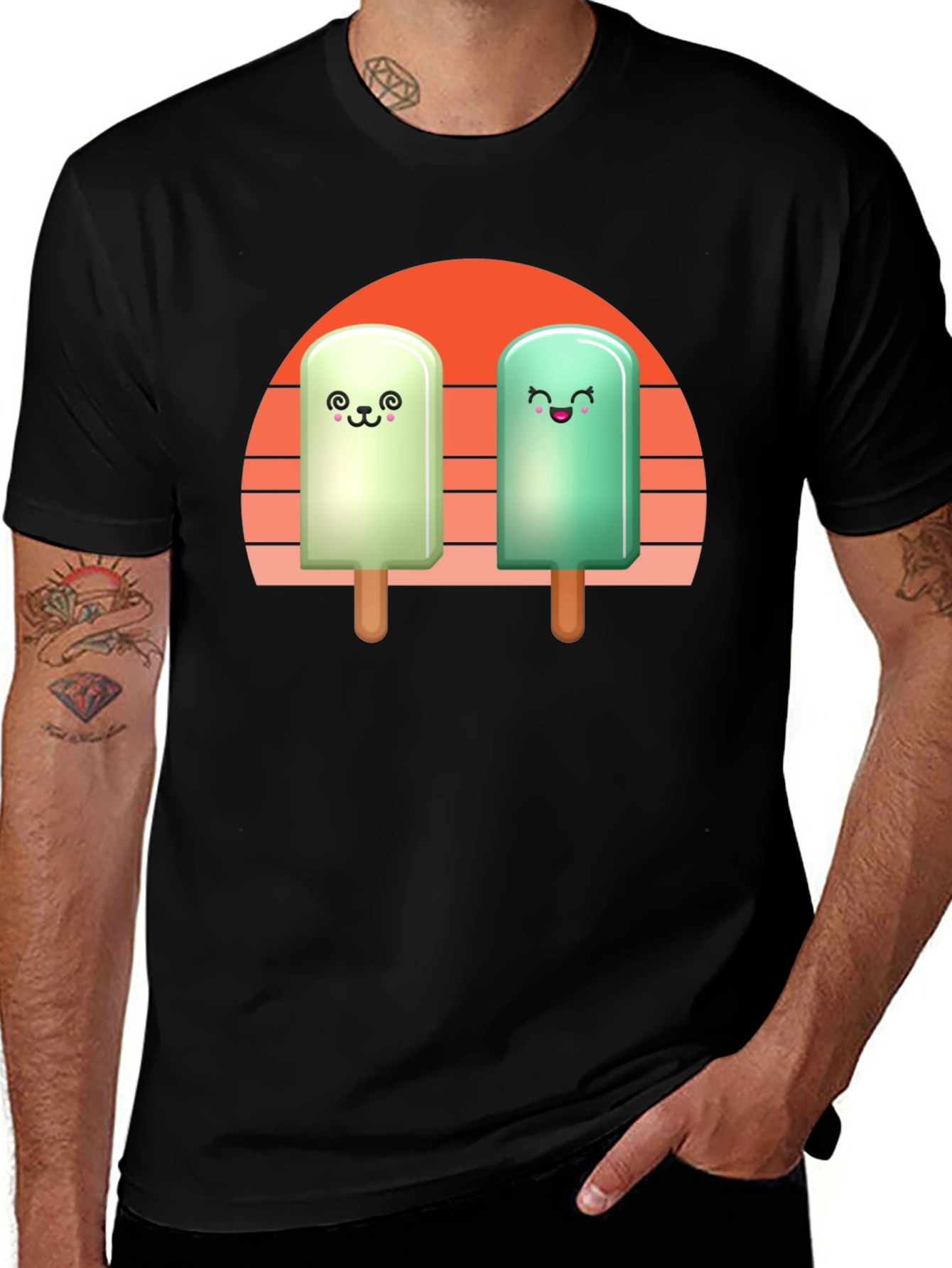 Variant 23 of Cute Popsicle T-Shirt - Kawaii Ice Cream Tee