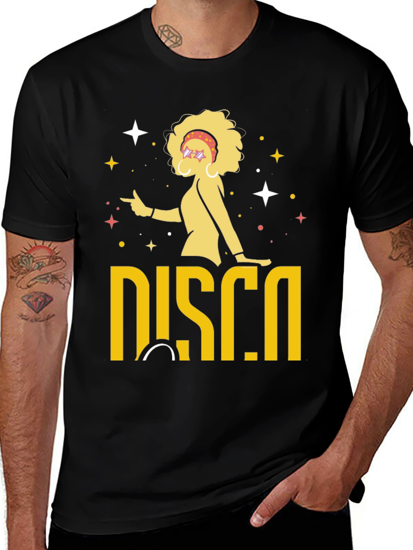 Variant 8 of Disco Fever Graphic T-Shirt - Retro Style