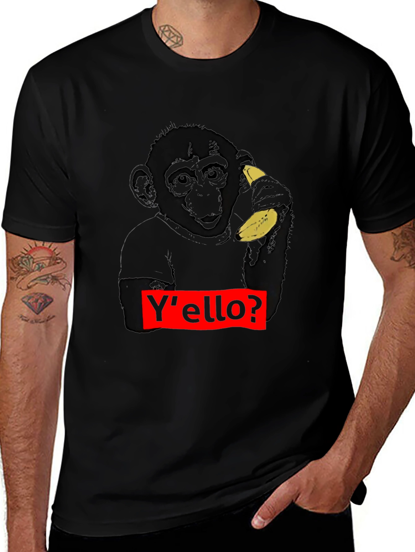 Variant 21 of Y'ello Monkey T-Shirt - Banana Phone!