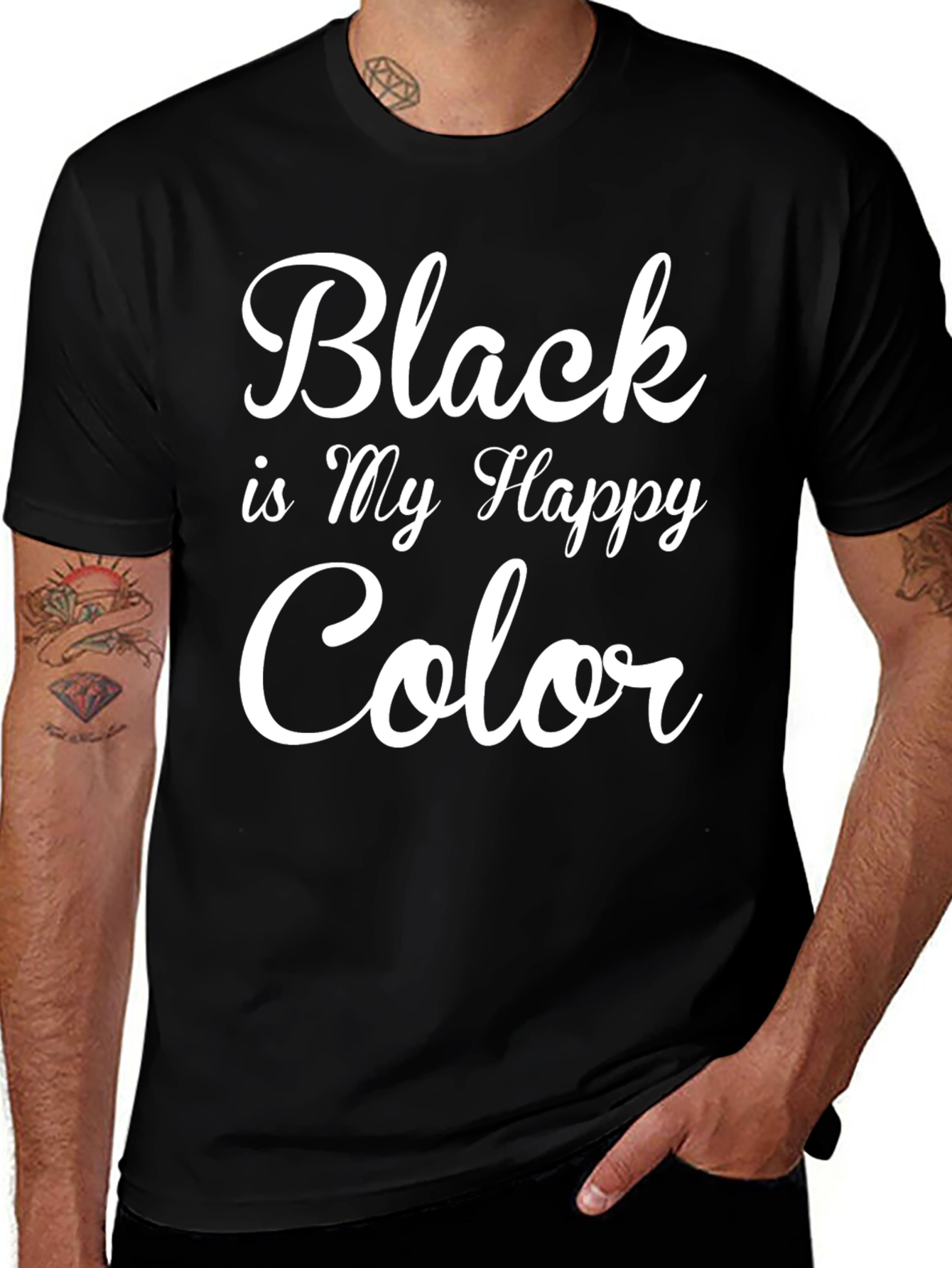 Variant 11 of Black is My Happy Color T-Shirt