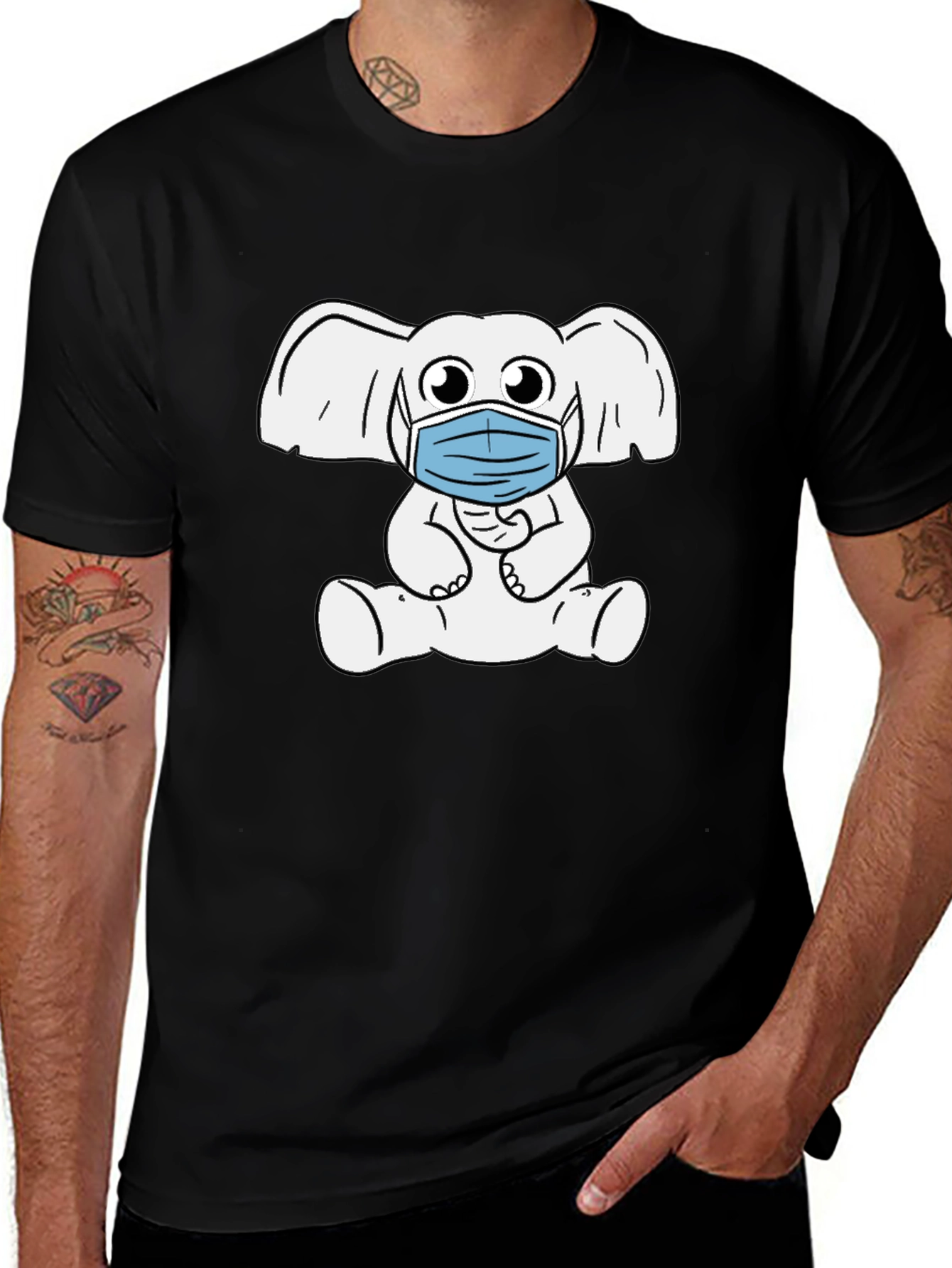 Variant 6 of Elephant Mask T-Shirt - Quirky & Comfortable