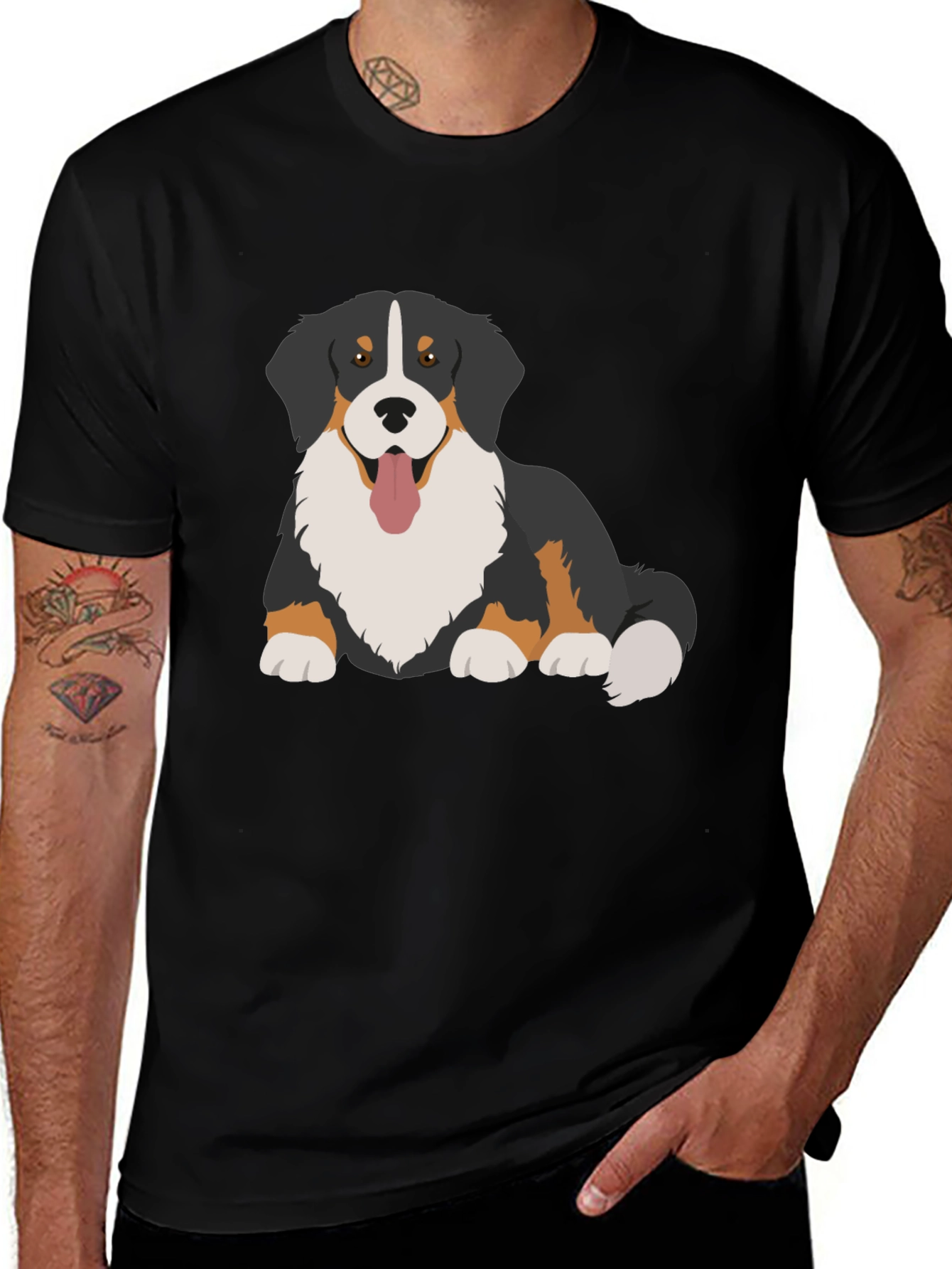 Variant 27 of Bernese Mountain Dog Graphic T-Shirt