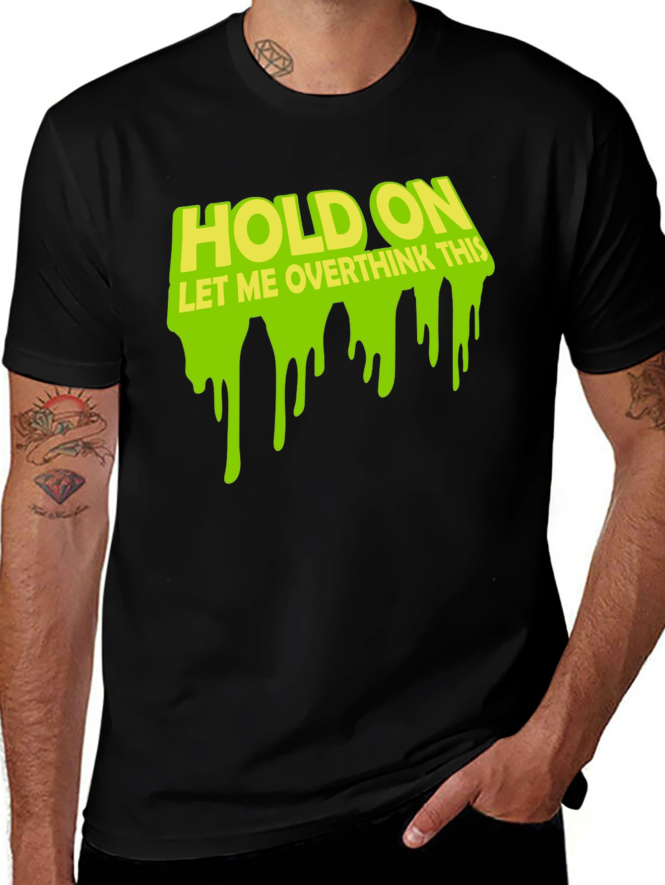 Hold On Overthink Tee - Trendy Graphic T-Shirt