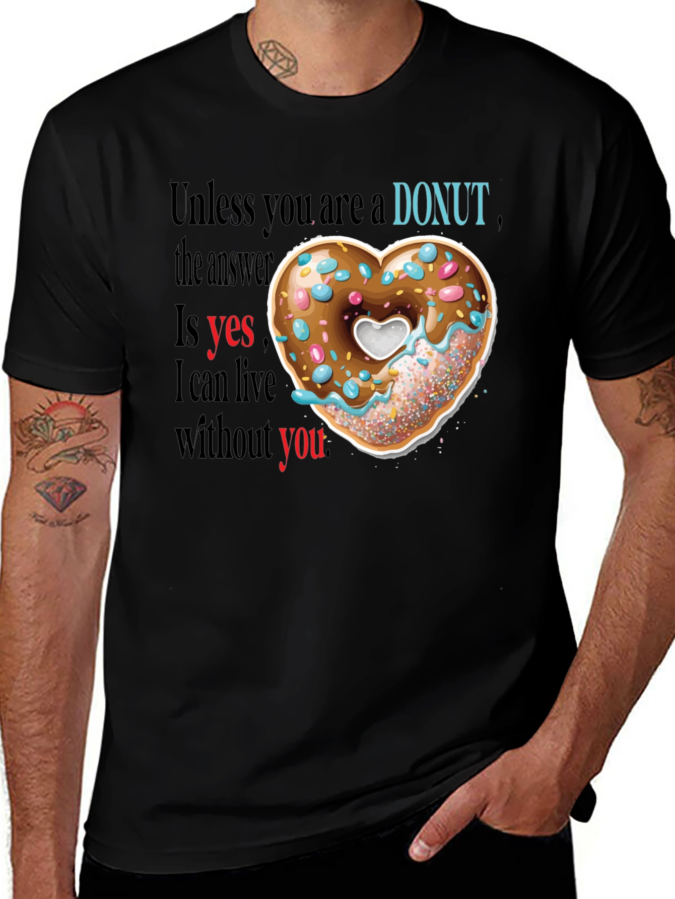 Variant 22 of Donut Love T-Shirt - Funny Foodie Tee