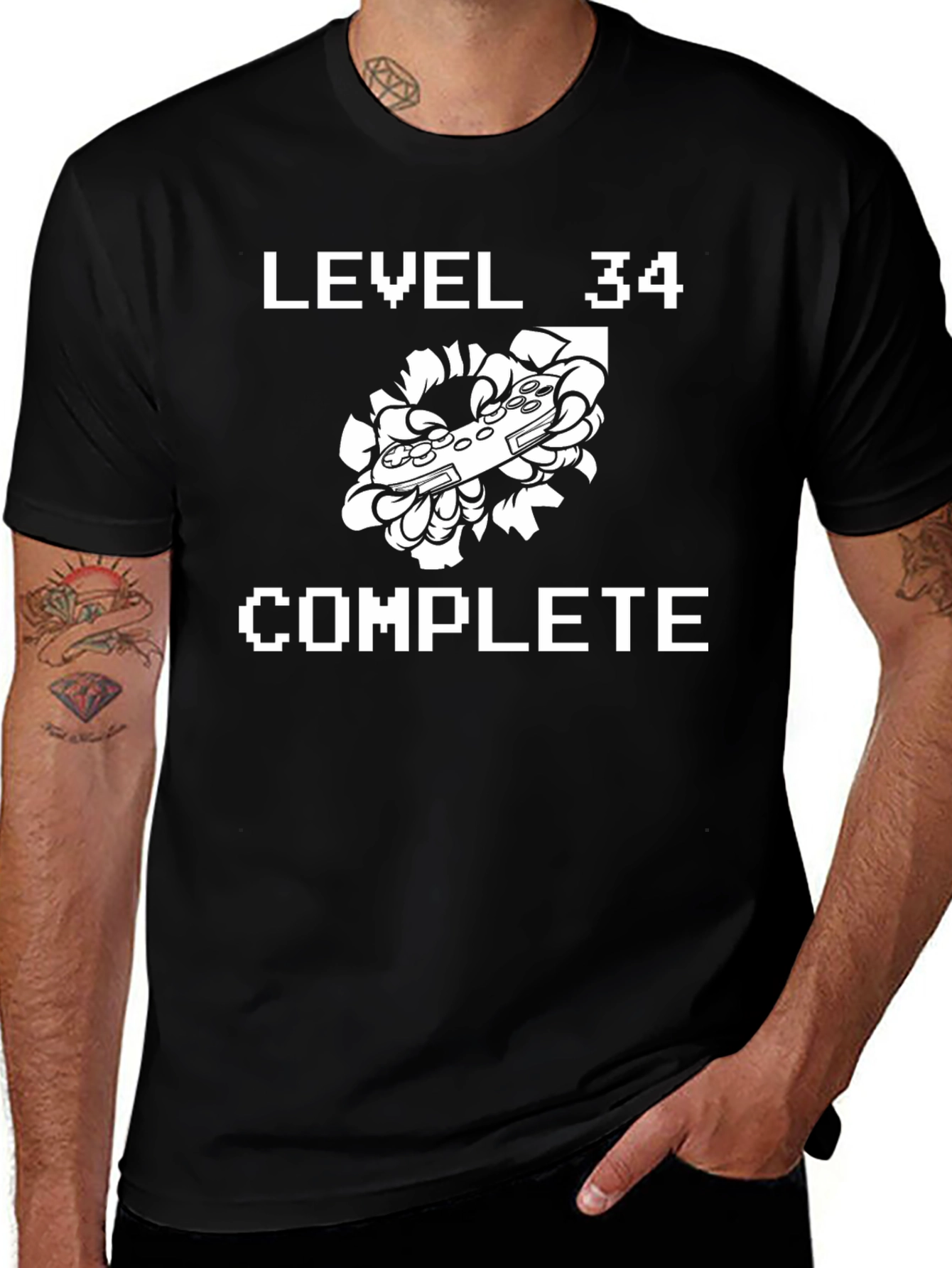 Variant 13 of Level 34 Complete Gamer T-Shirt