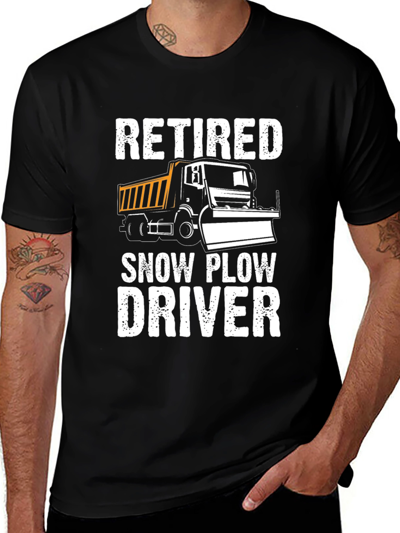 Variant 5 of Retired Snow Plow Driver T-Shirt