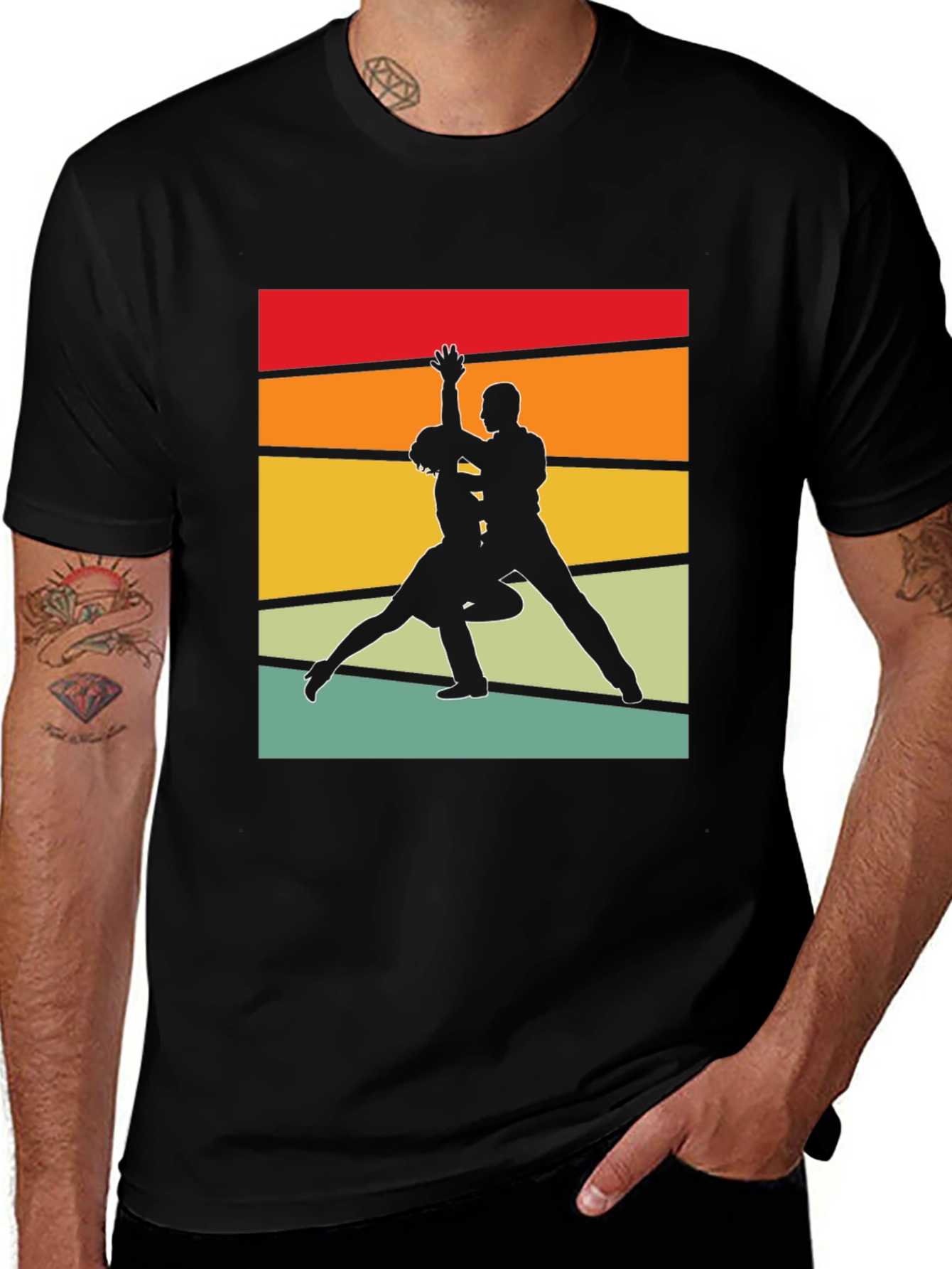 Variant 5 of Retro Dance Silhouette T-Shirt