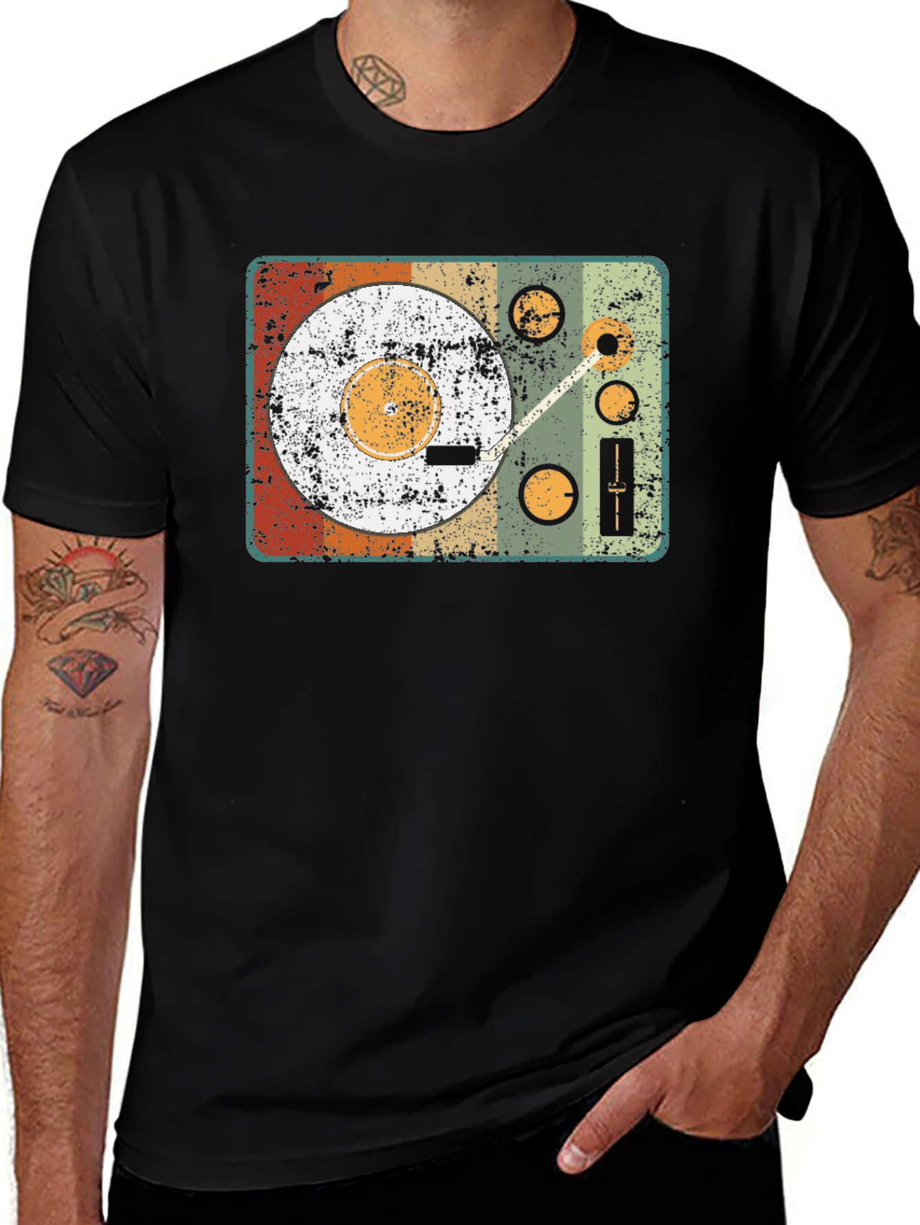 Variant 22 of Vintage Record Player Graphic Tee