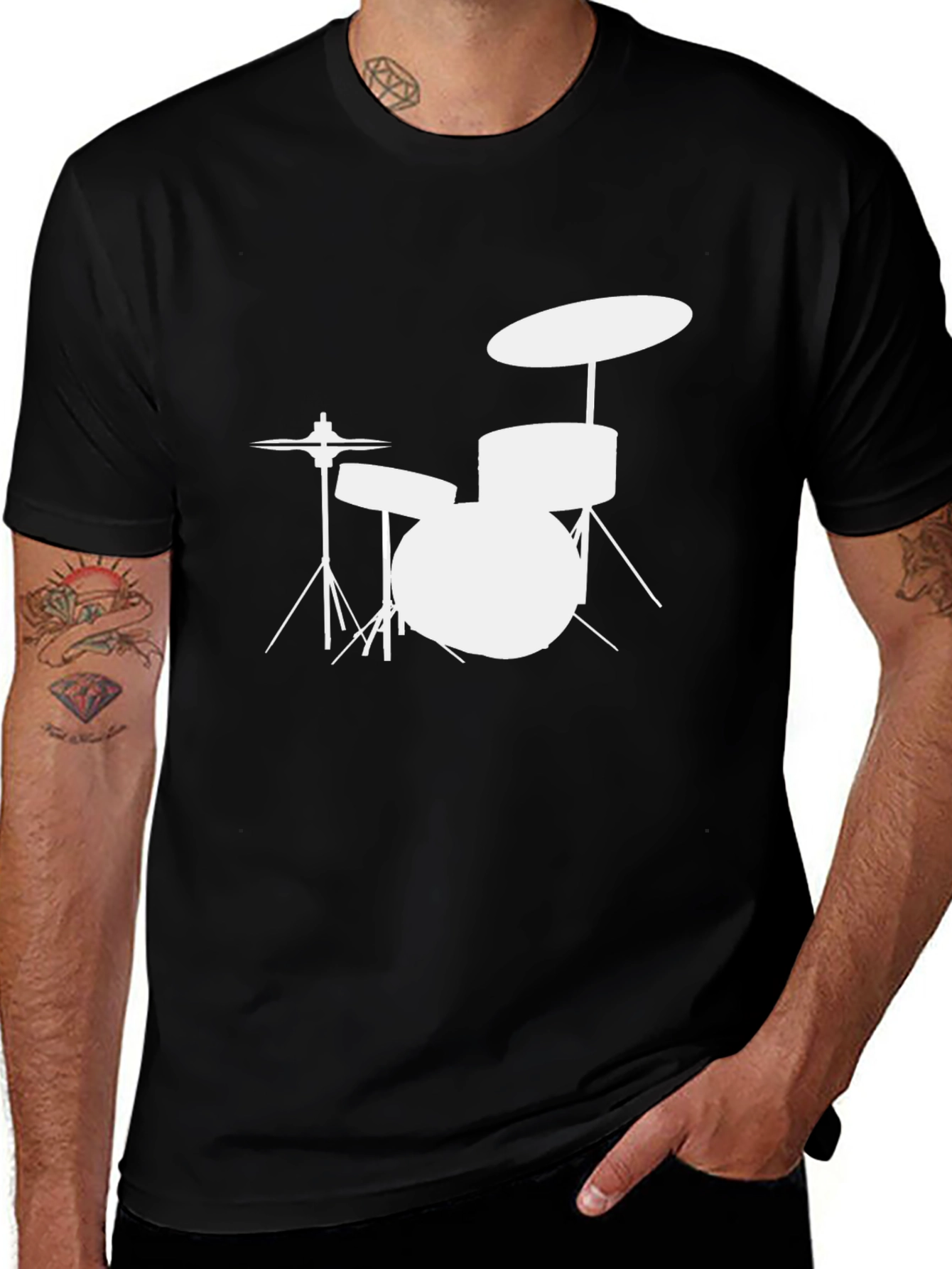 Variant 25 of Drum Kit Graphic Tee - Musician Style