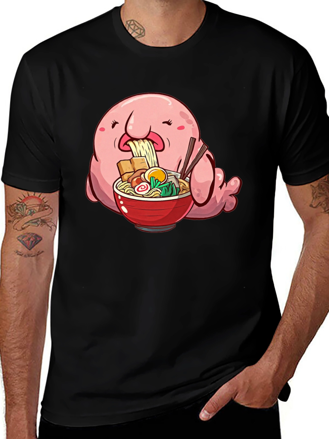 Blobfish Ramen T-Shirt - Unique Graphic Tee