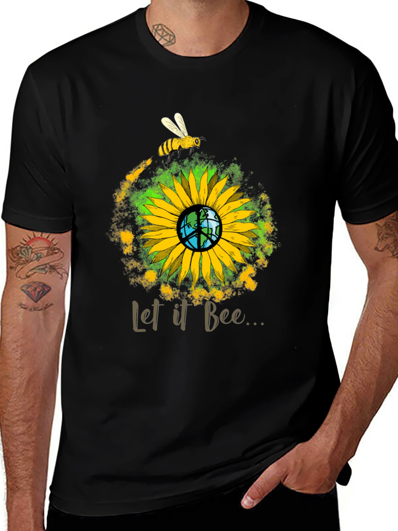 Variant 18 of Let It Bee Sunflower T-Shirt