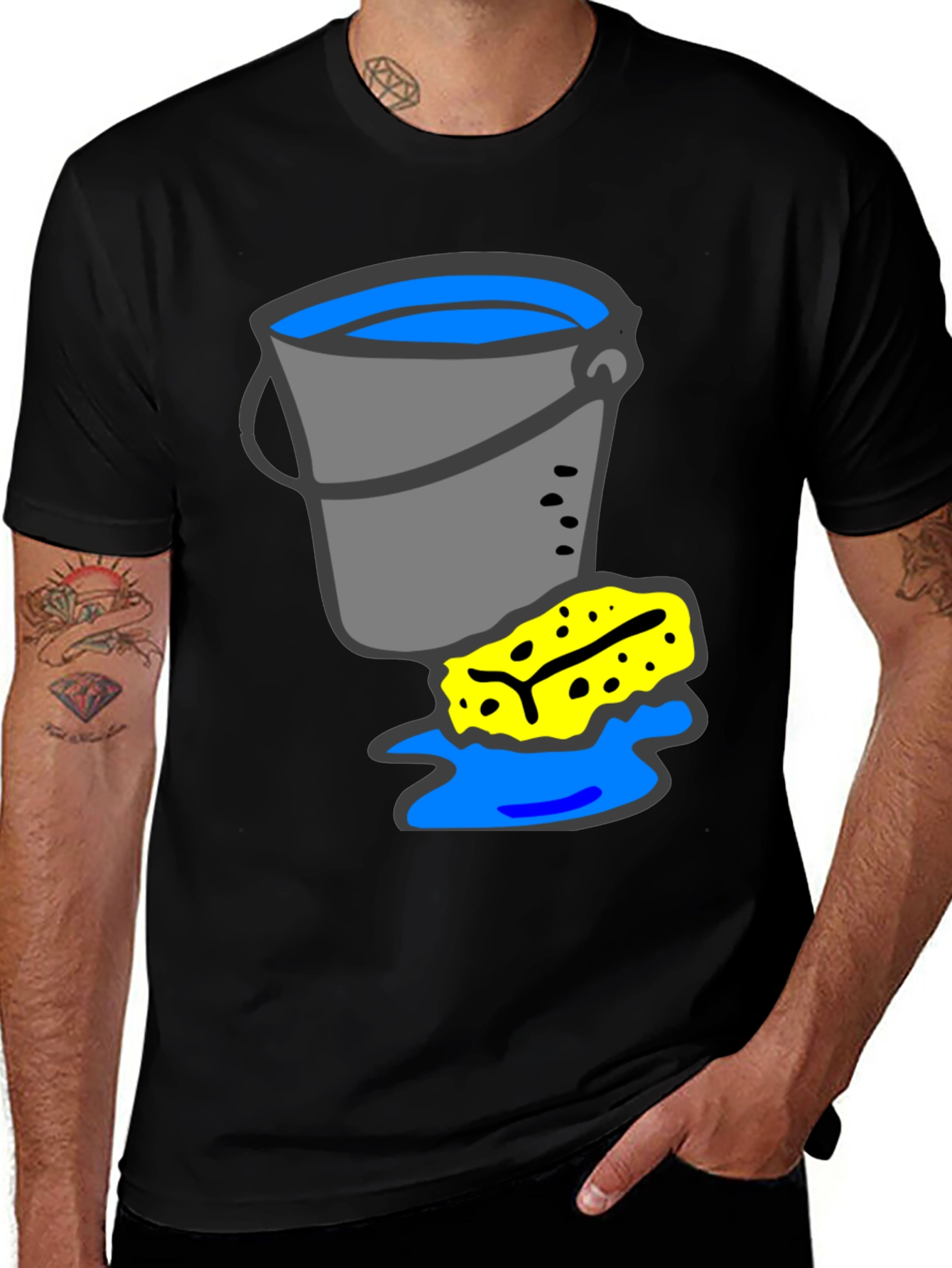 Variant 28 of Bucket and Sponge Graphic T-Shirt