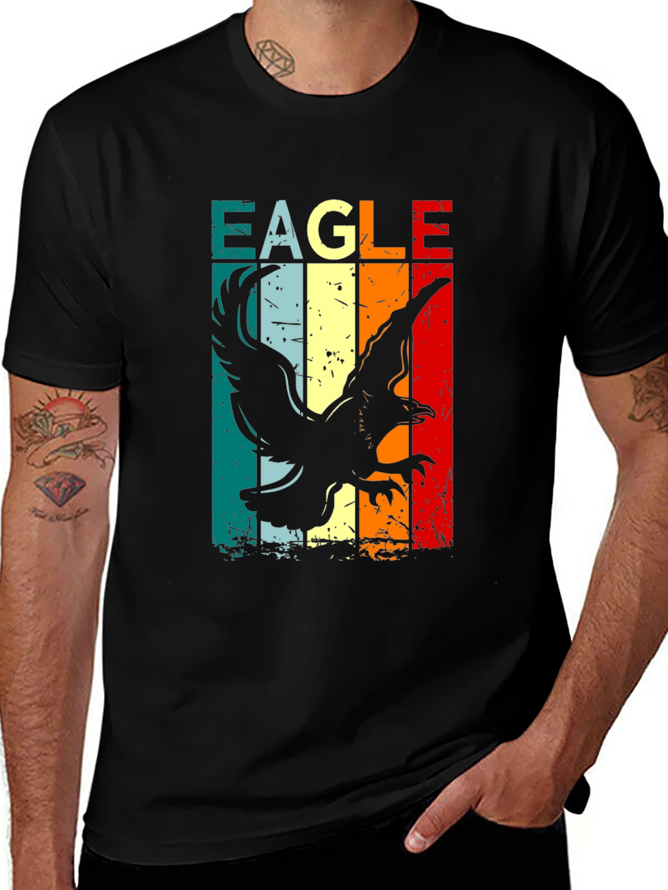 Variant 11 of Retro Eagle Graphic Tee - Vintage Style T-Shirt