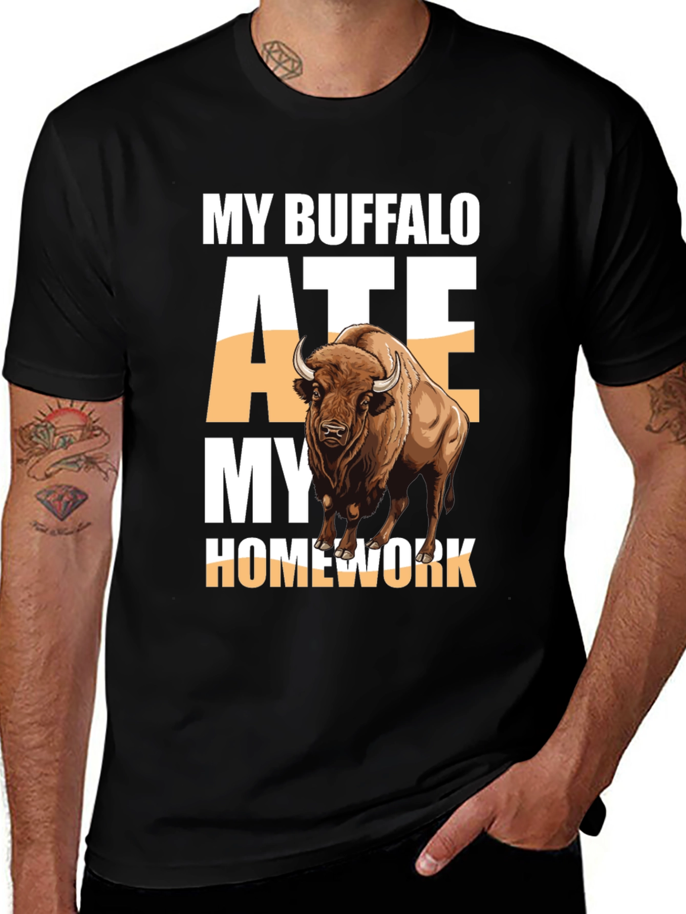 Variant 28 of My Buffalo Ate My Homework T-Shirt