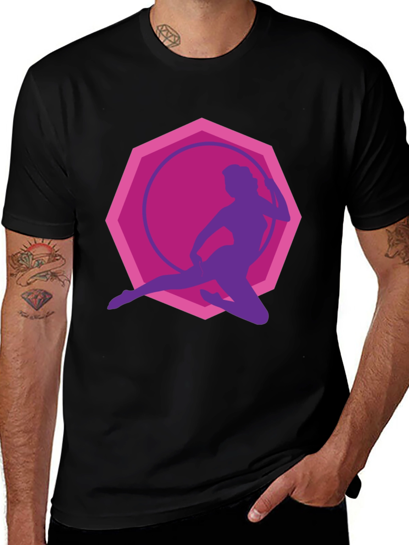 Variant 28 of Dance Silhouette Tee - Funky Graphic T-Shirt