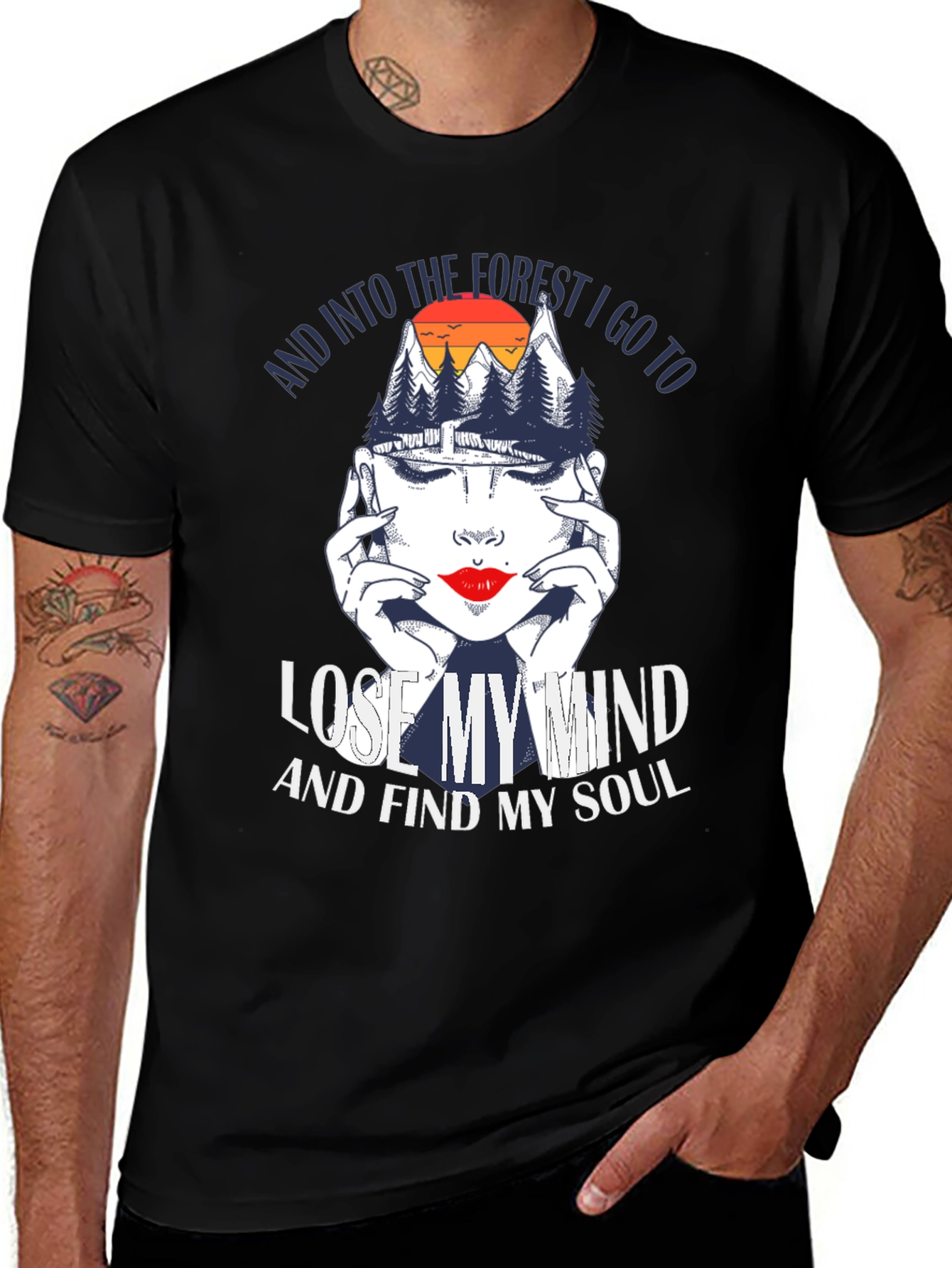 Variant 9 of Forest Soul Graphic Tee - Lose My Mind, Find My Soul