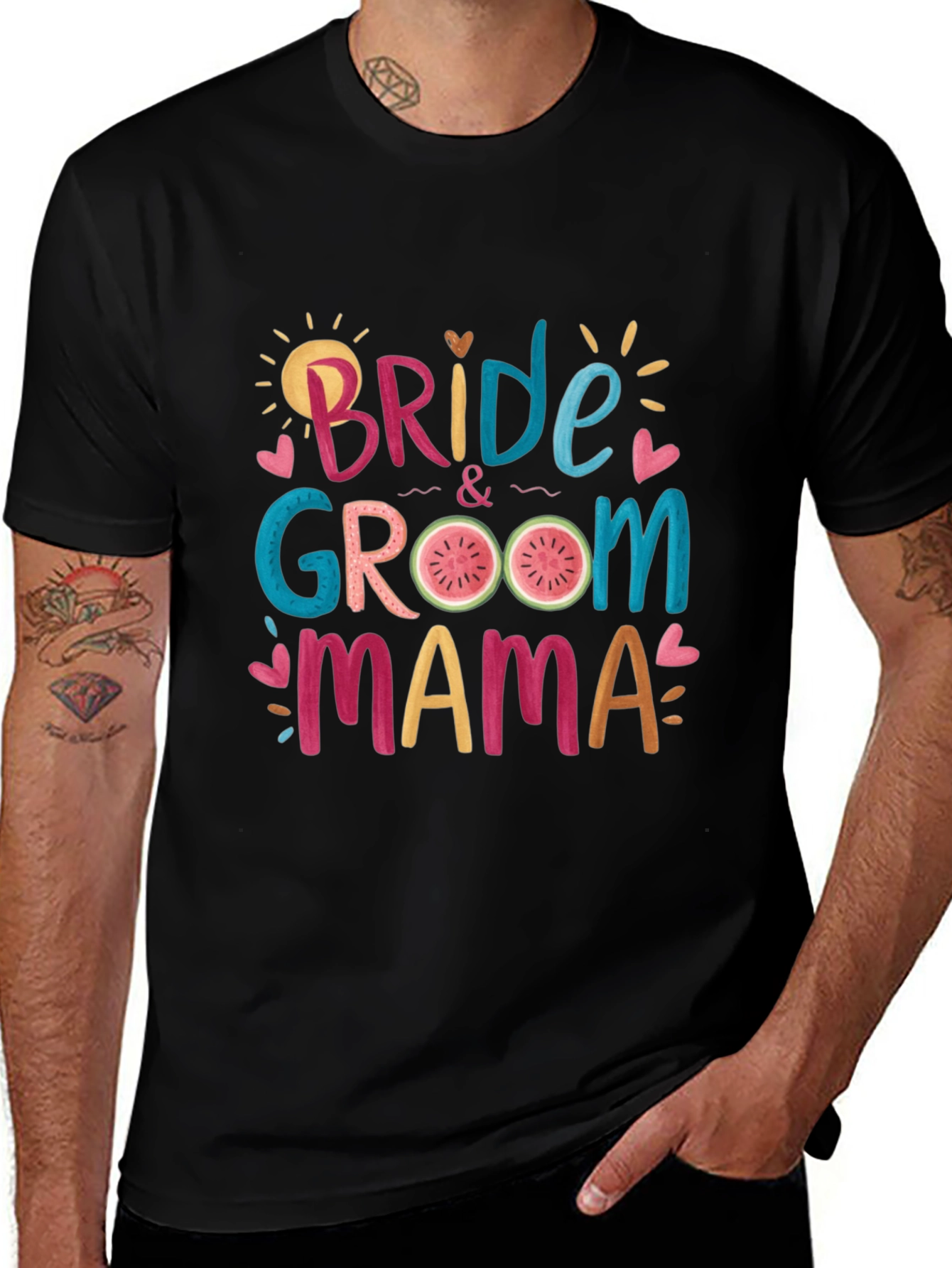 Variant 30 of Bride Groom Mama T-Shirt - Wedding Party Tee