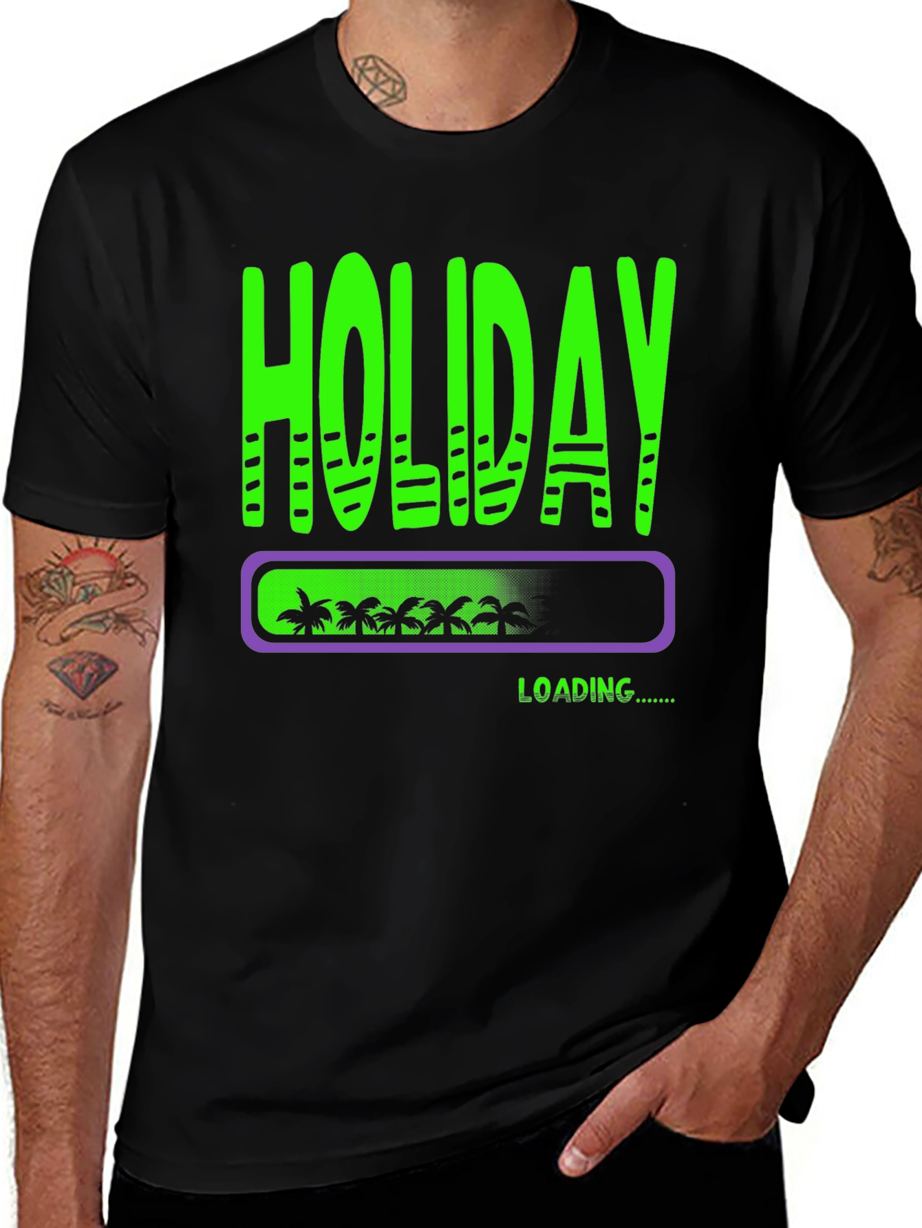 Variant 9 of Holiday Loading T-Shirt - Vacation Mode Activated!
