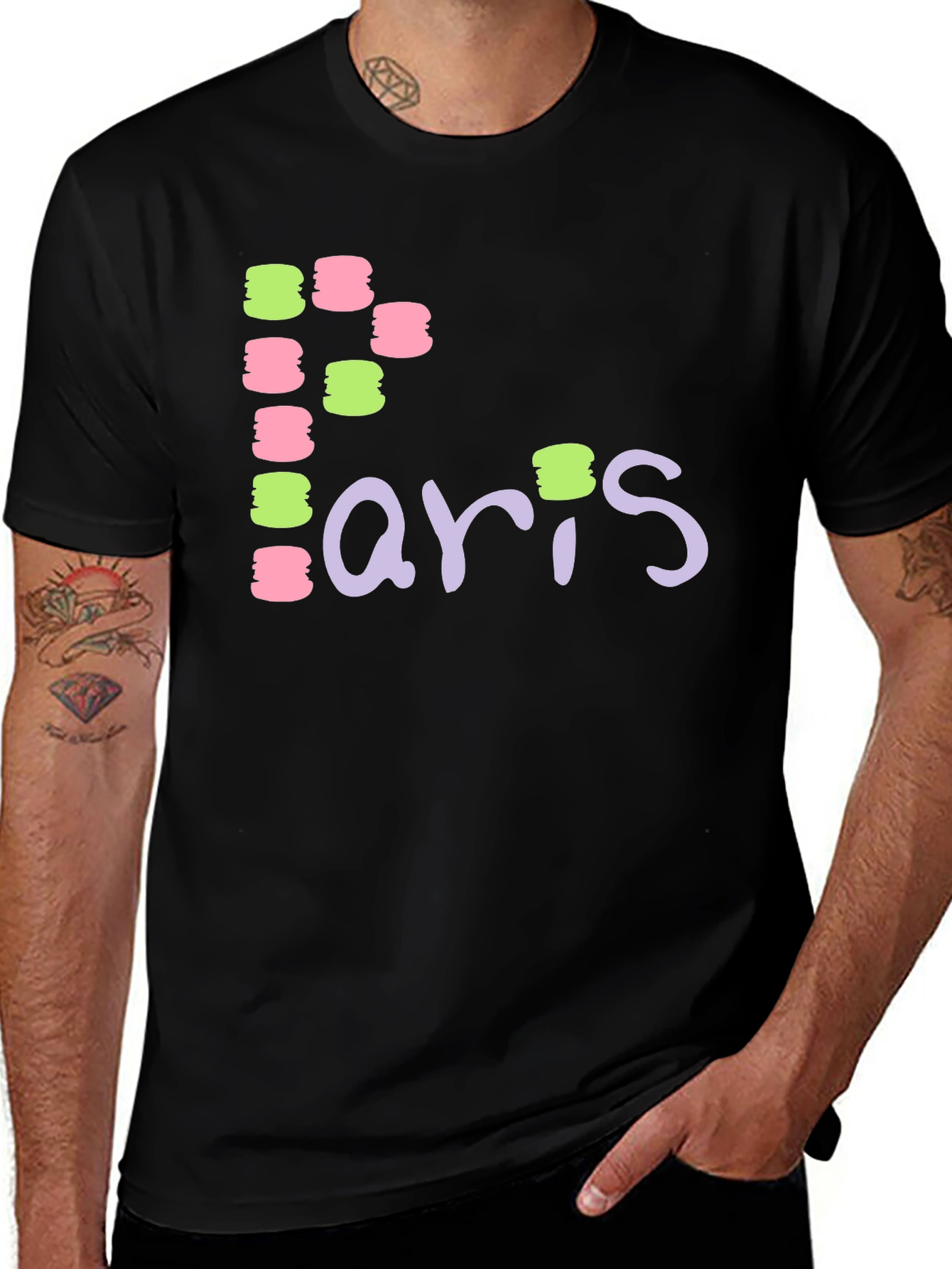 Variant 11 of Paris Macaron T-Shirt - Unique Design