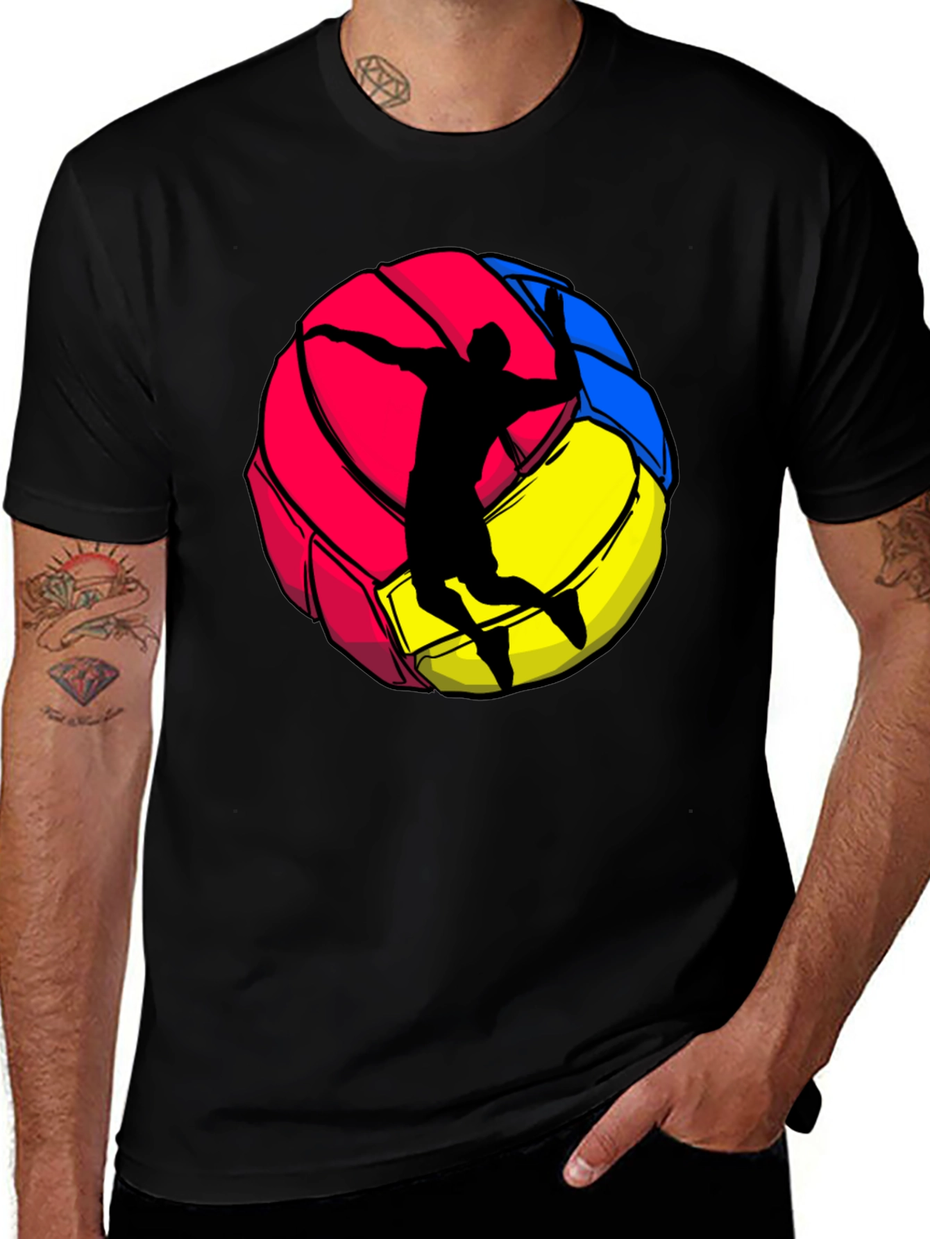 Variant 25 of Volleyball Player Graphic T-Shirt