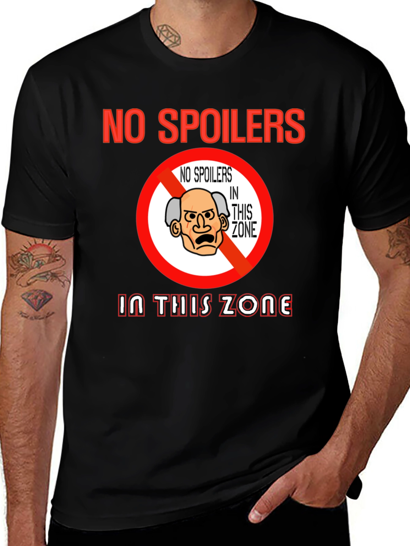 No Spoilers Zone T-Shirt - Funny TV Show Fan Tee
