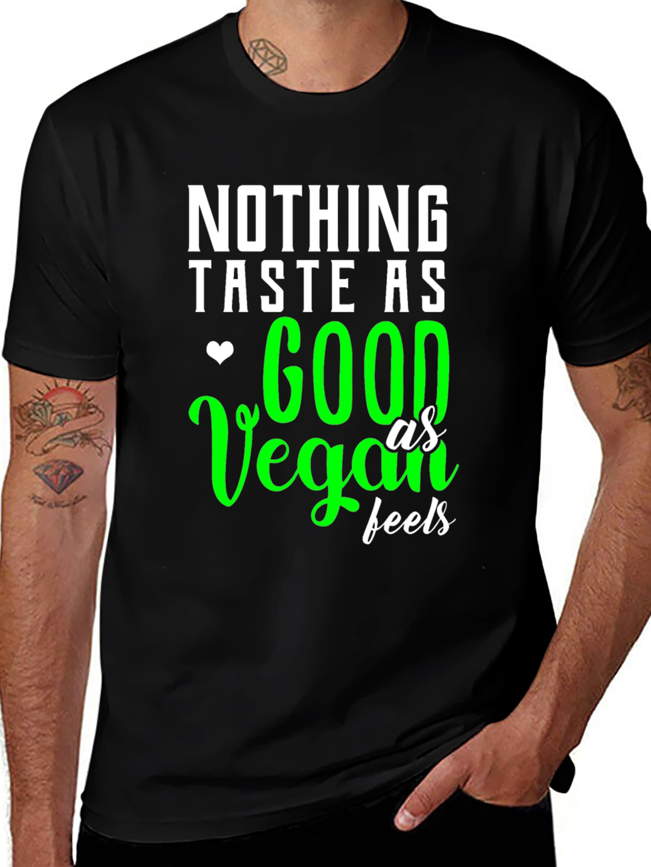 Variant 23 of Vegan Feels T-Shirt - Taste Good Saying