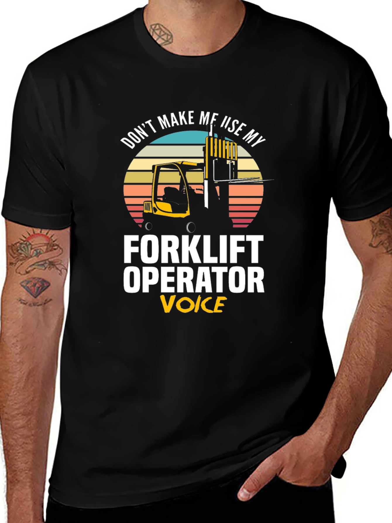 Variant 19 of Forklift Operator Voice Graphic T-Shirt