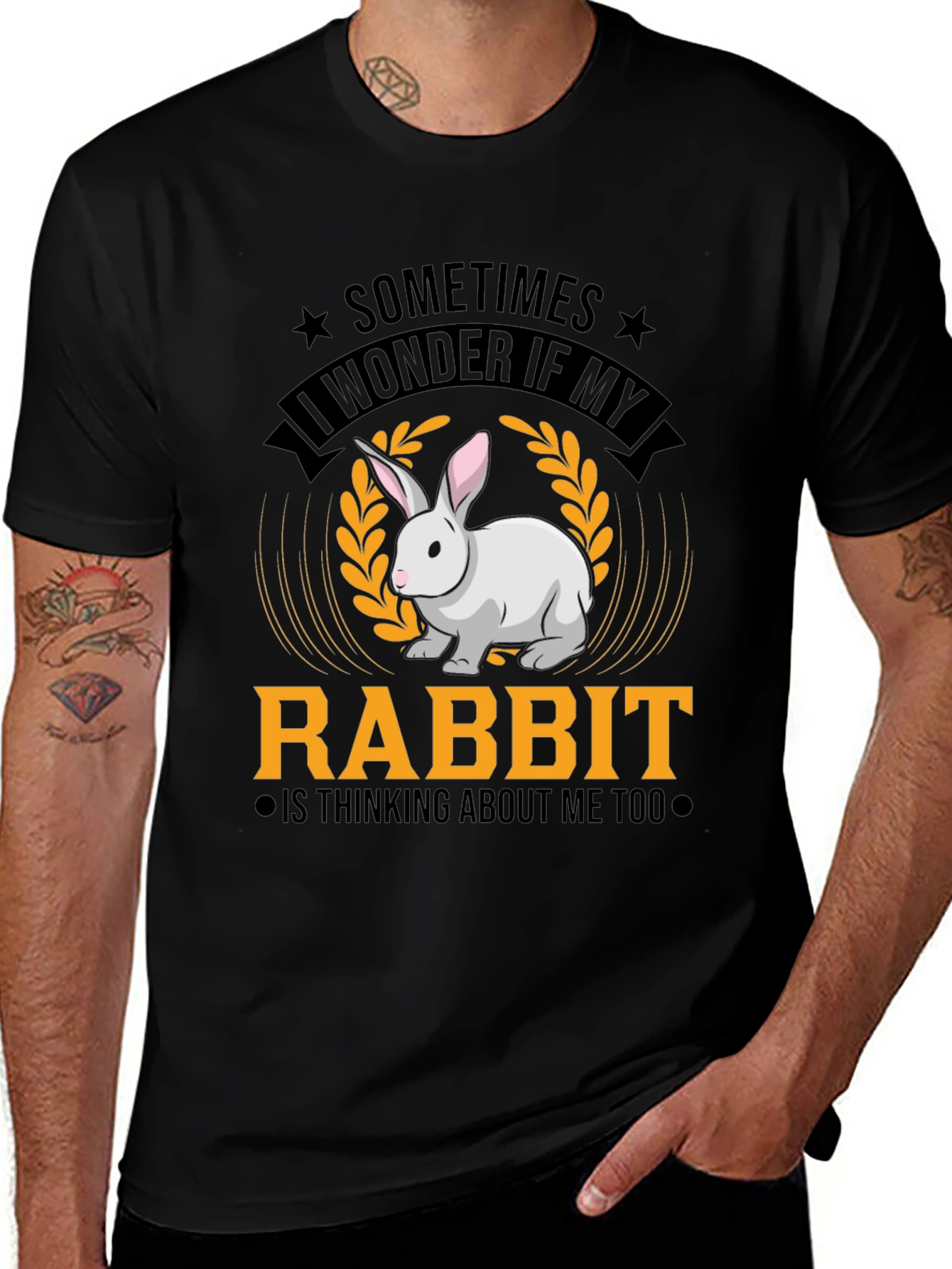 Variant 15 of Funny Rabbit Graphic T-Shirt - Cute Pet Lover Tee
