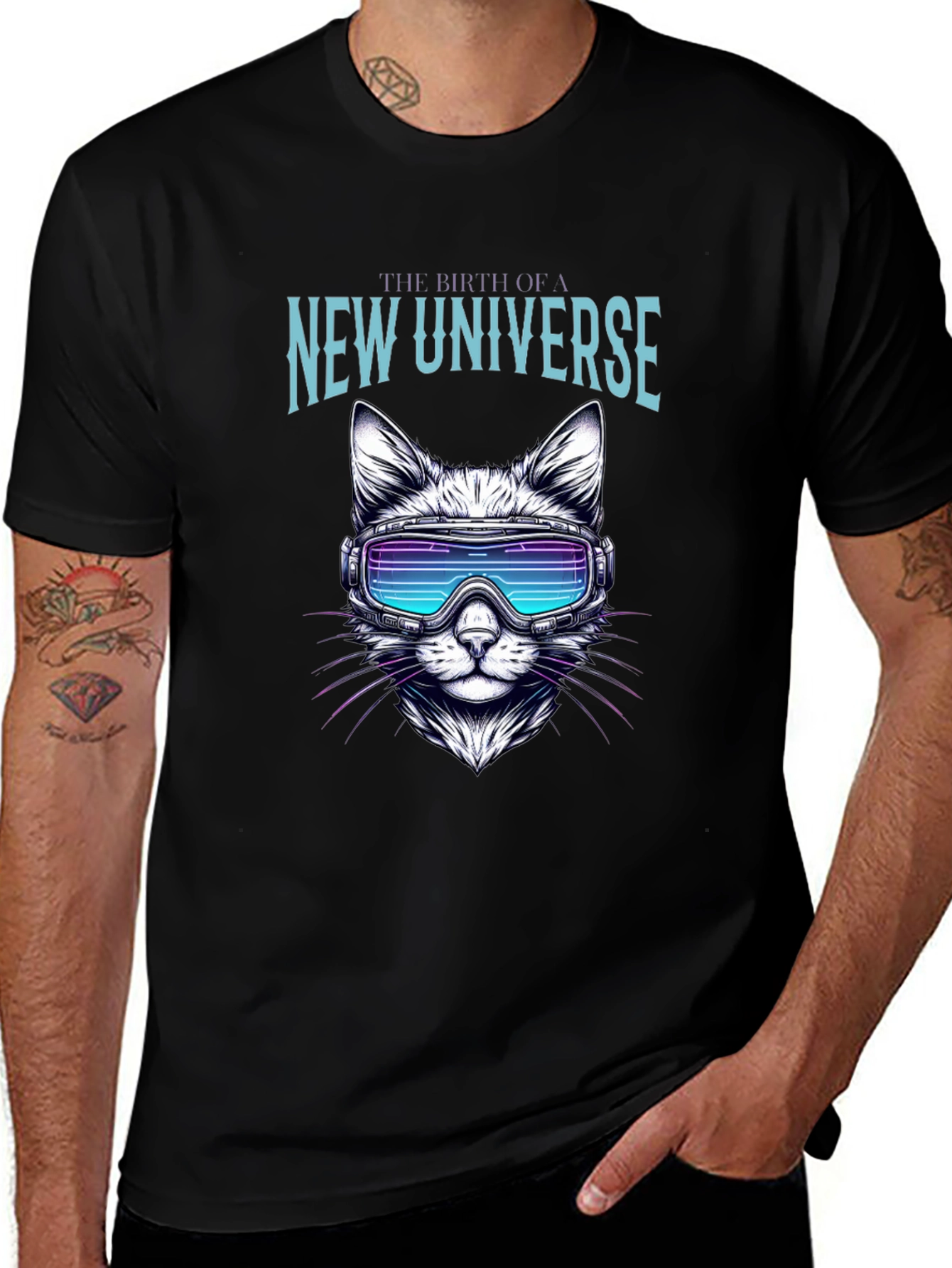 Variant 2 of New Universe Cat T-Shirt