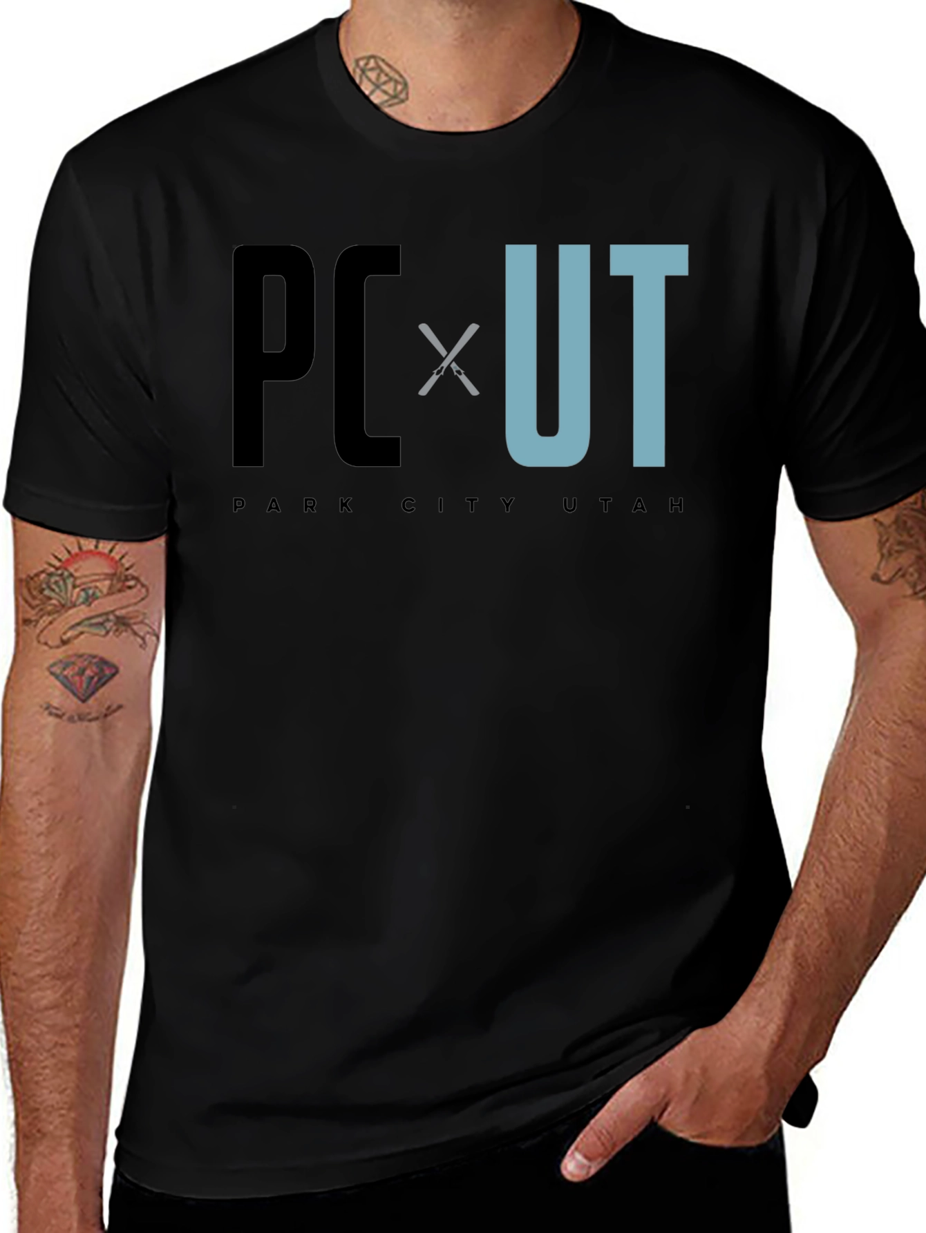 Park City Utah T-Shirt Ski Design Tee
