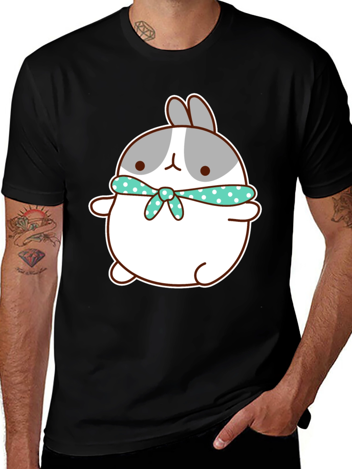 Variant 15 of Cute Bunny T-Shirt - Casual Graphic Tee