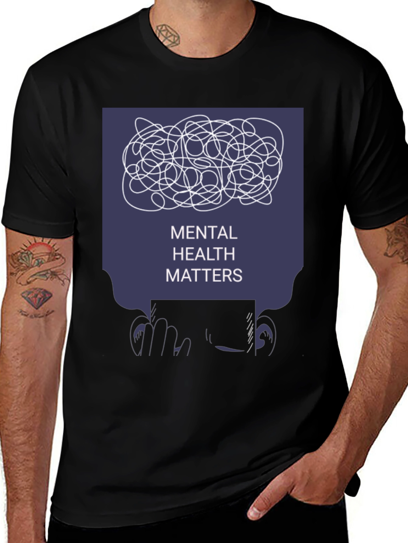 Variant 19 of Mental Health Matters T-Shirt - Awareness & Support