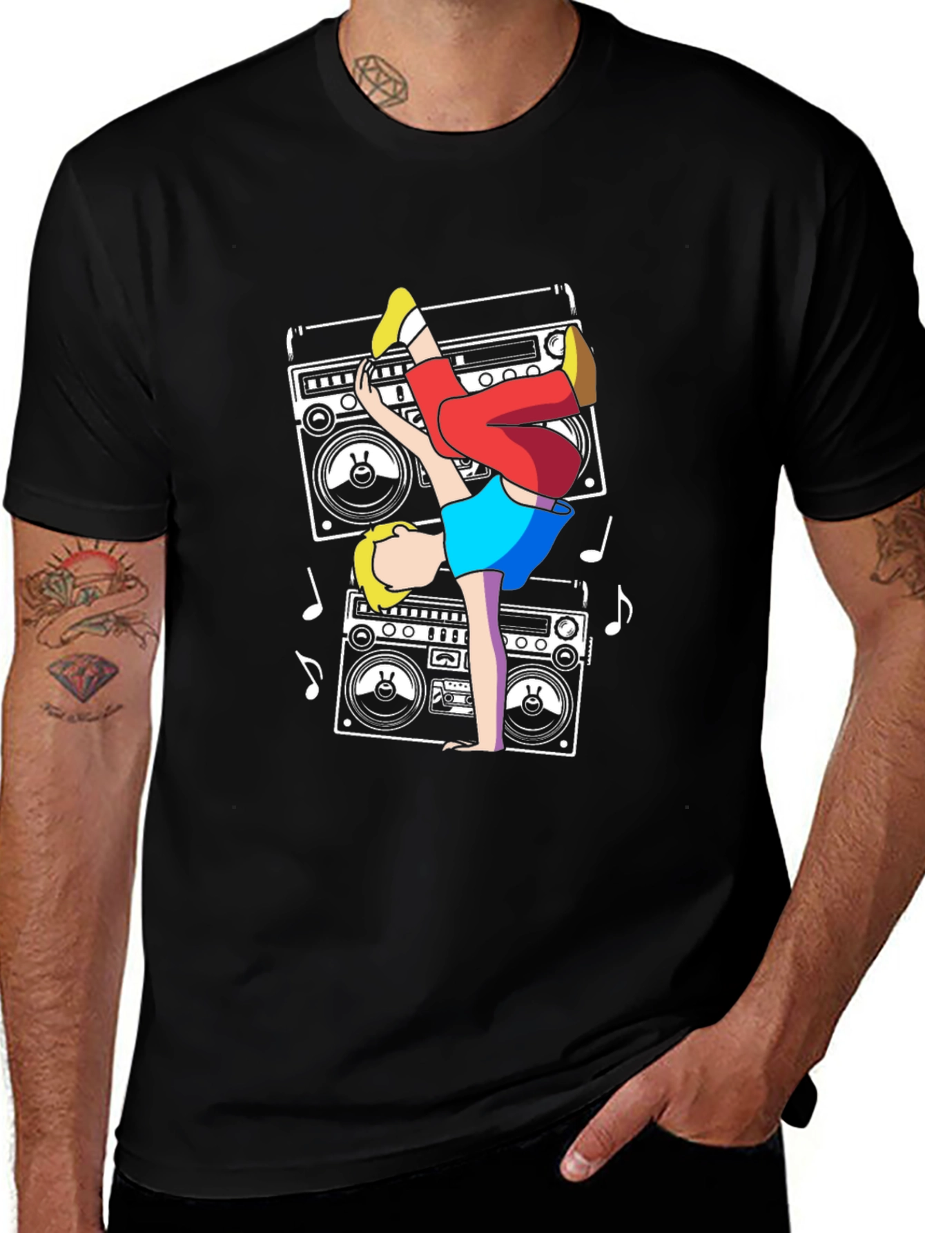 Variant 18 of Retro Boombox Breakdance T-Shirt