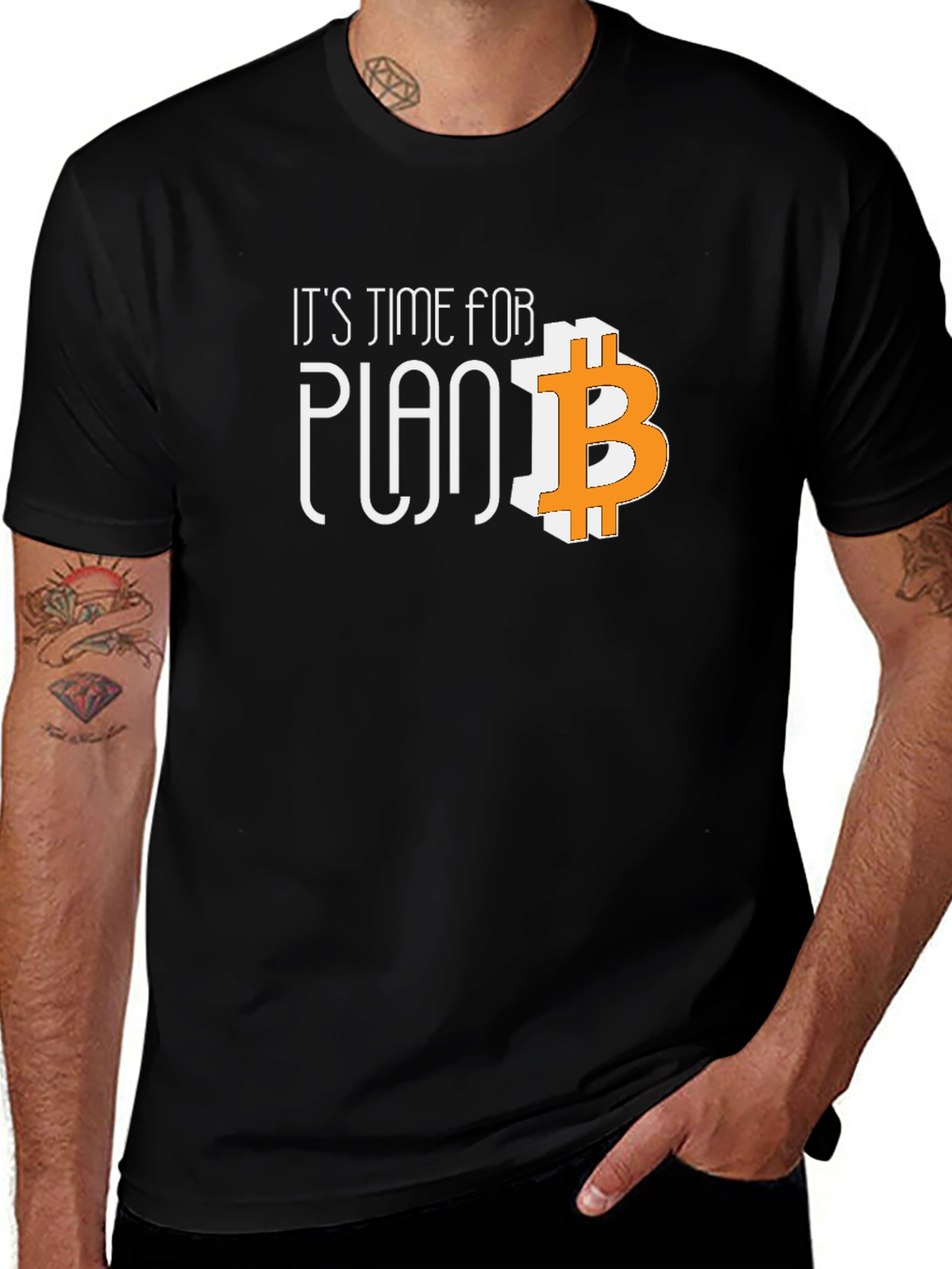 Bitcoin Plan B Black T-Shirt
