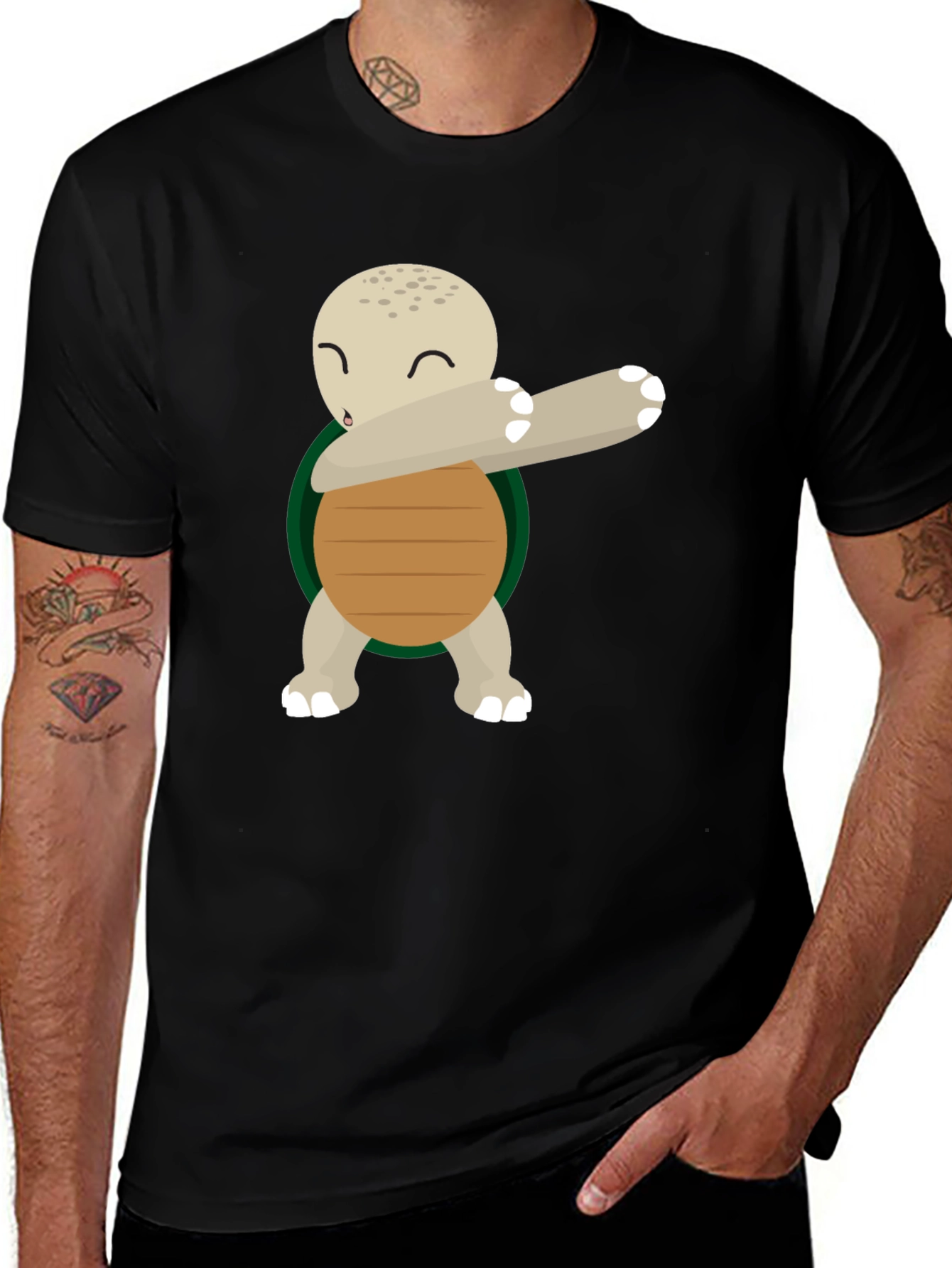 Variant 14 of Dabbing Turtle Graphic Tee - Cool & Comfy