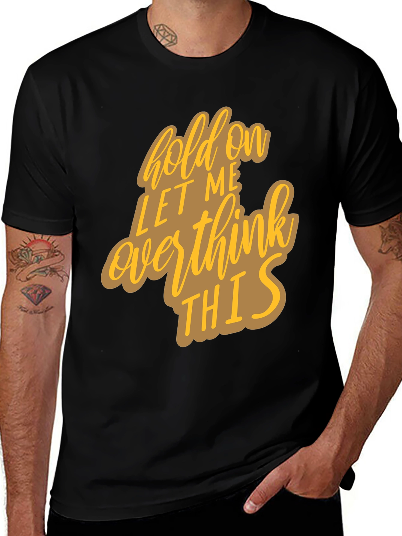 Variant 11 of Hold On Overthink Graphic Tee