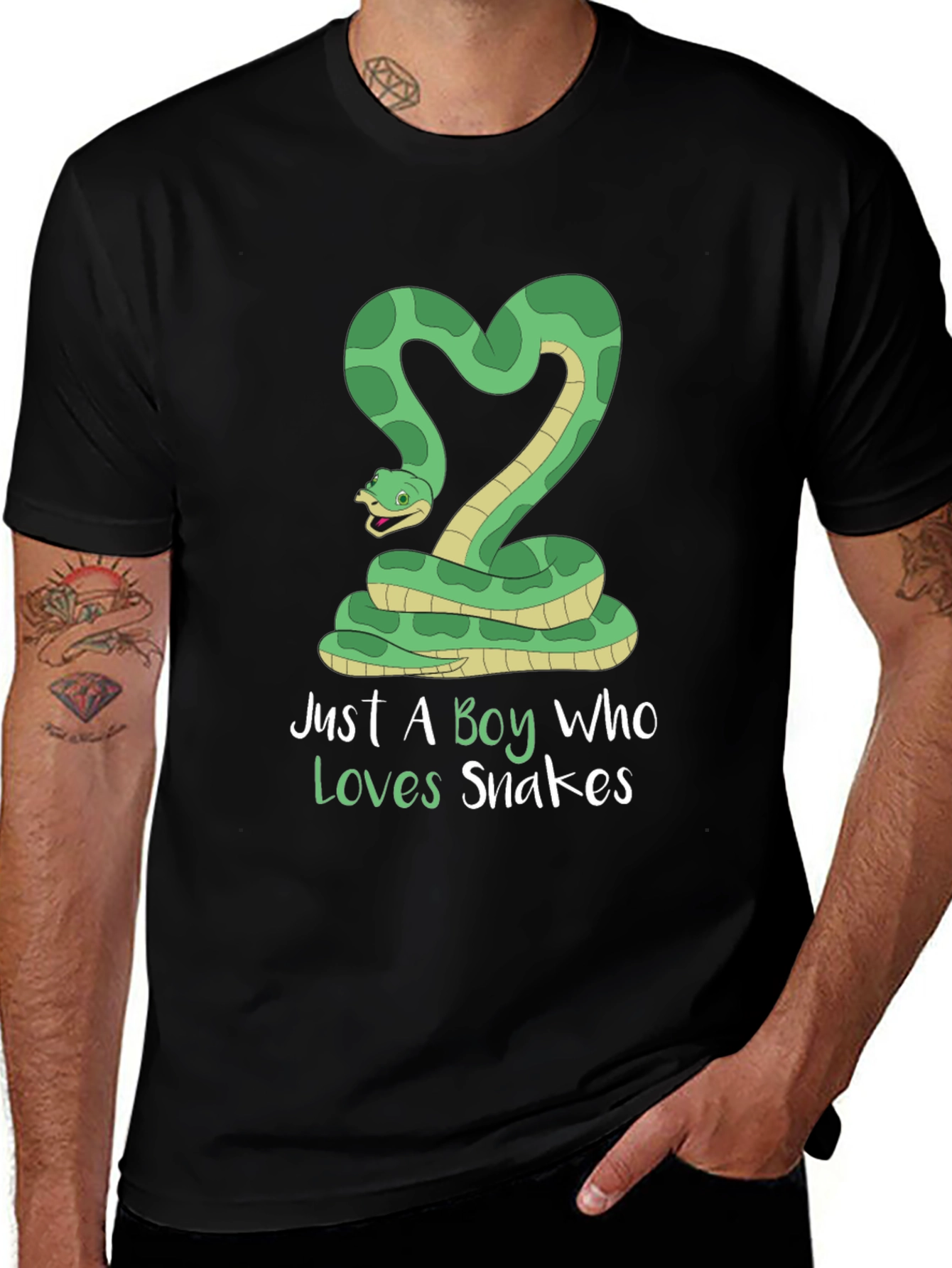 Variant 20 of Just A Boy Who Loves Snakes T-Shirt