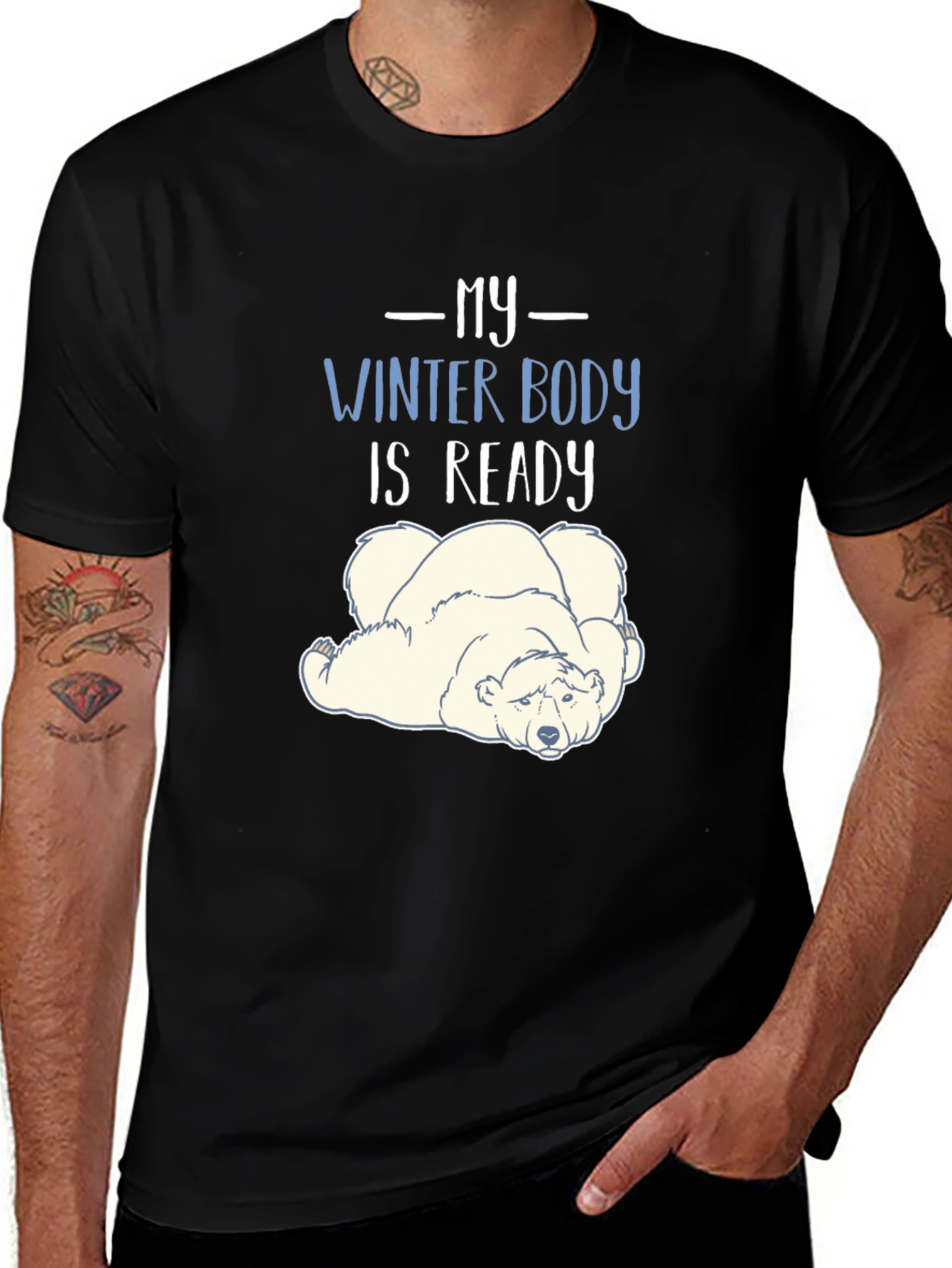 Variant 25 of Winter Body Ready T-Shirt - Funny Polar Bear Tee