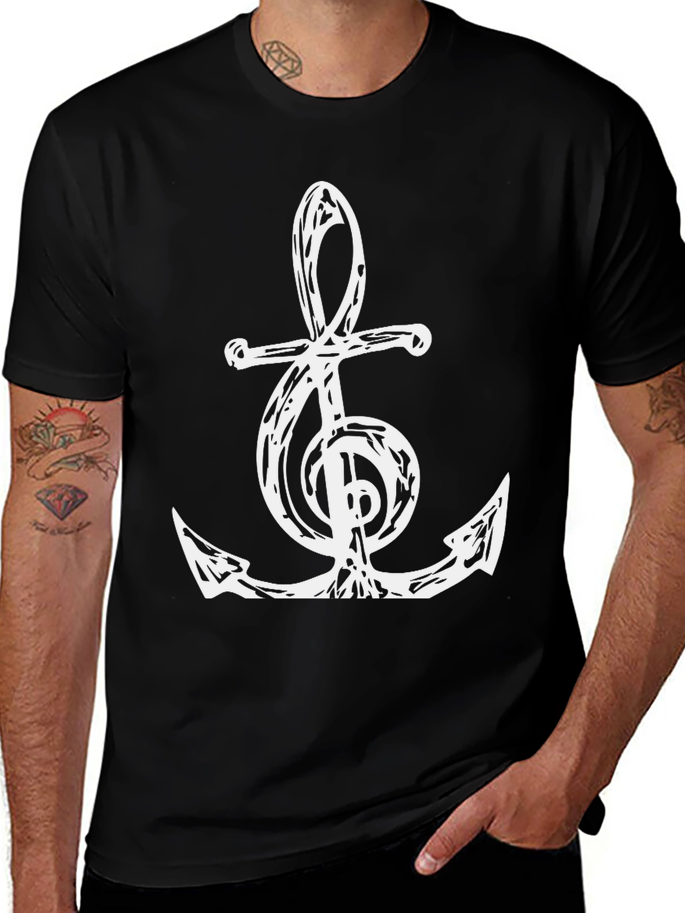 Variant 6 of Music Anchor Graphic Tee