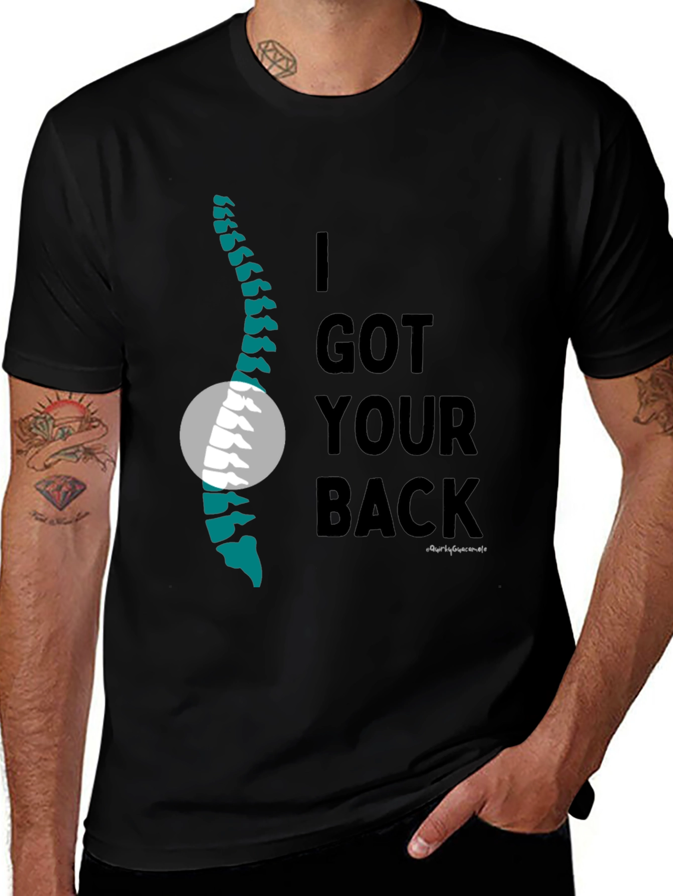 Variant 25 of I Got Your Back Spine Graphic T-Shirt