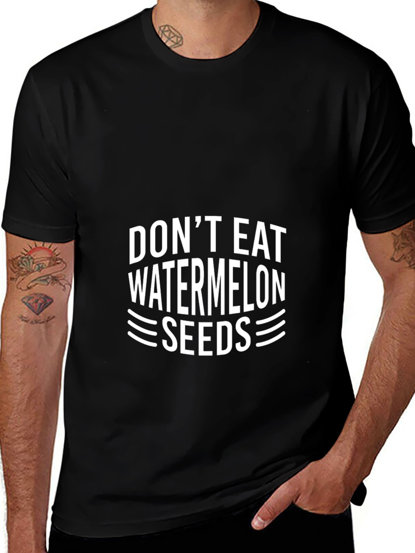 Variant 18 of Don't Eat Watermelon Seeds Graphic T-Shirt